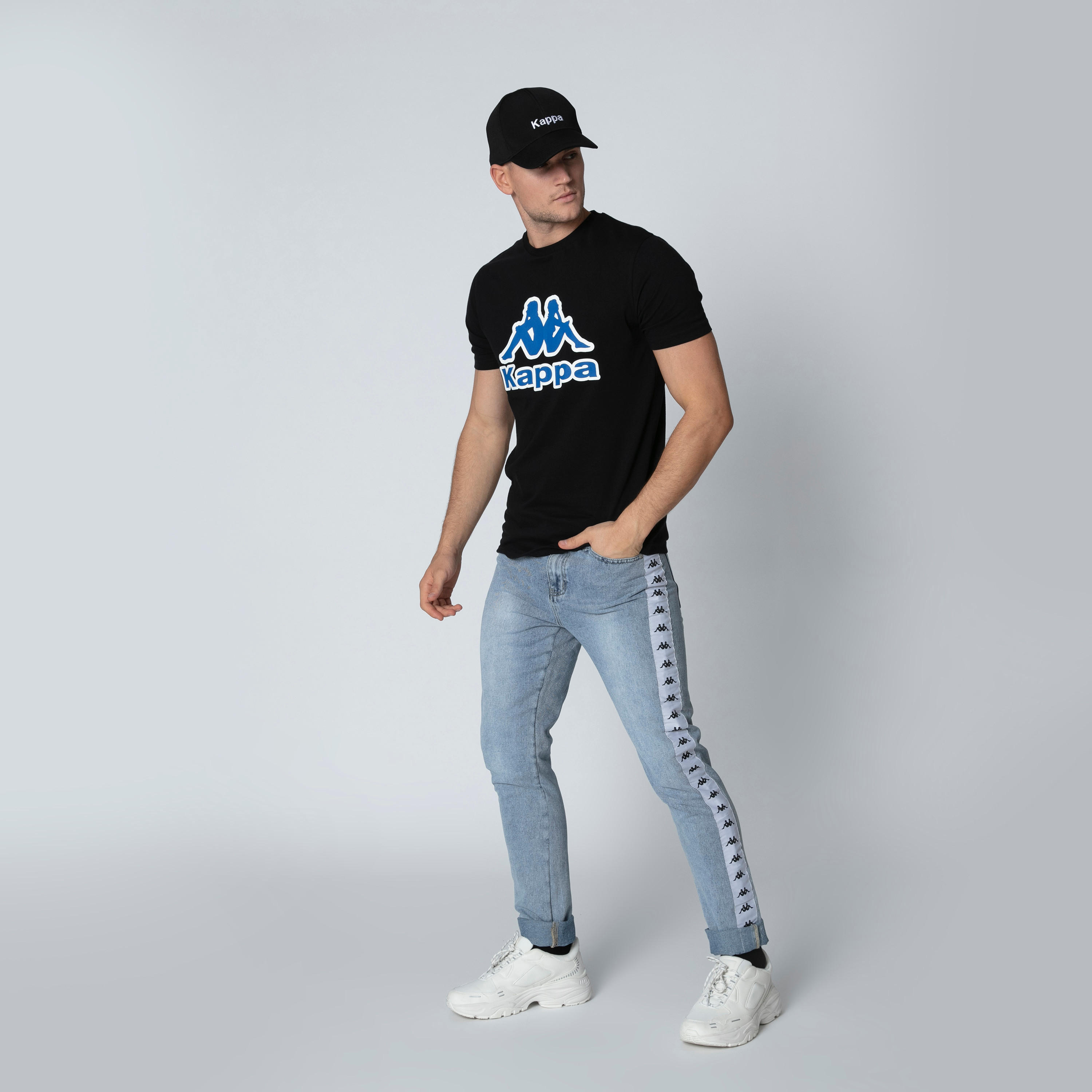 بنطال جينز طويل بجيوب وشريطة من كابا-men-clothing-bottoms-jeans-image-3