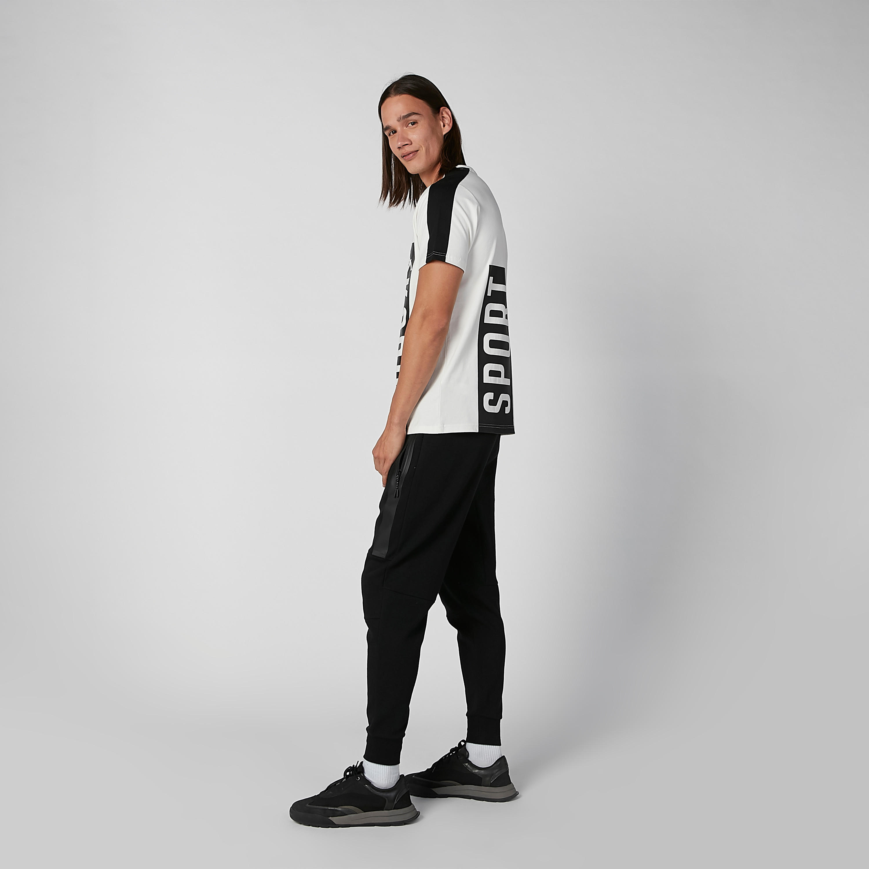 Sustainable Kappa Printed T-shirt with Round Neck and Short Sleeves-men-clothing-sportswearandactivewear-tshirtsandpolos-image-2
