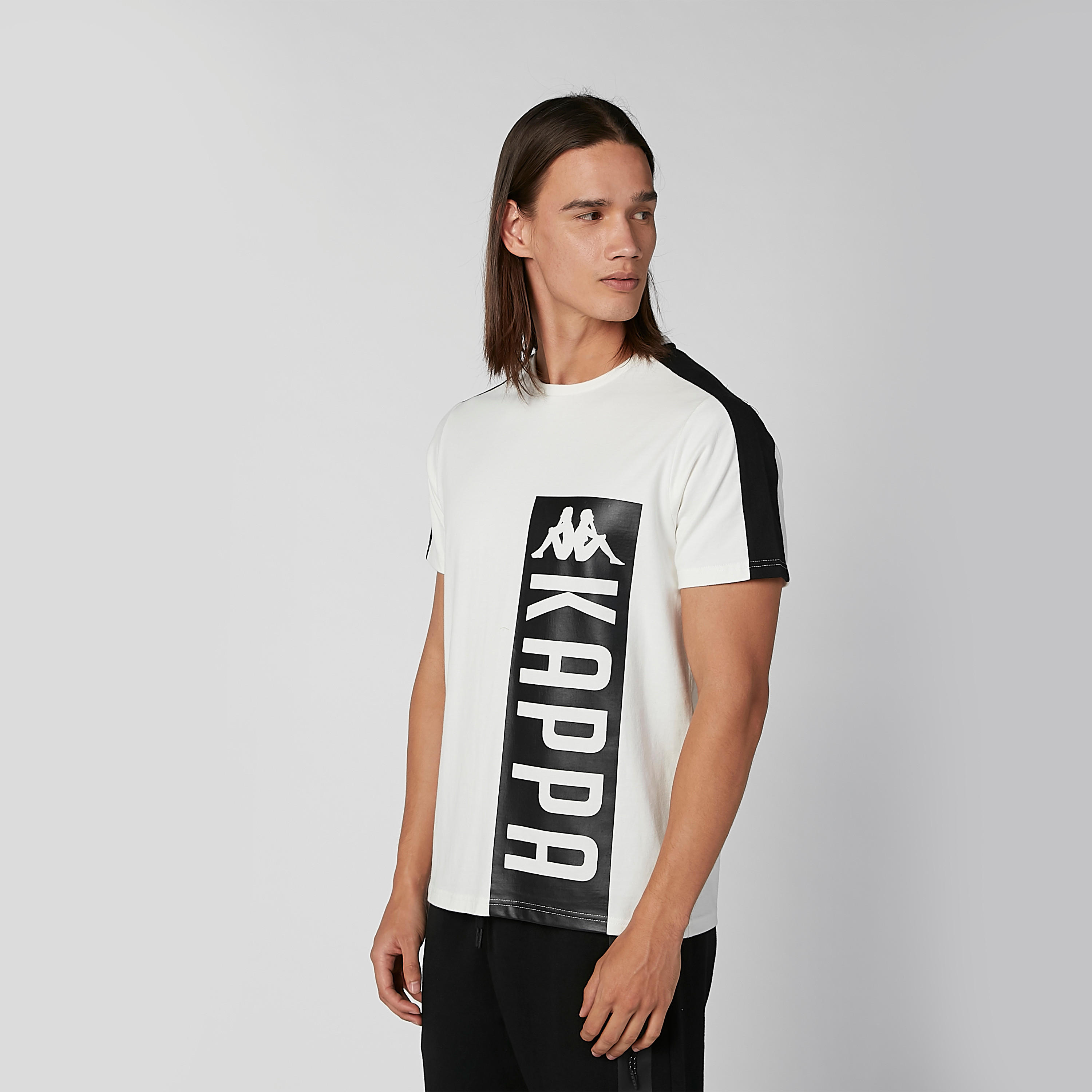 Sustainable Kappa Printed T-shirt with Round Neck and Short Sleeves-men-clothing-sportswearandactivewear-tshirtsandpolos-image-1