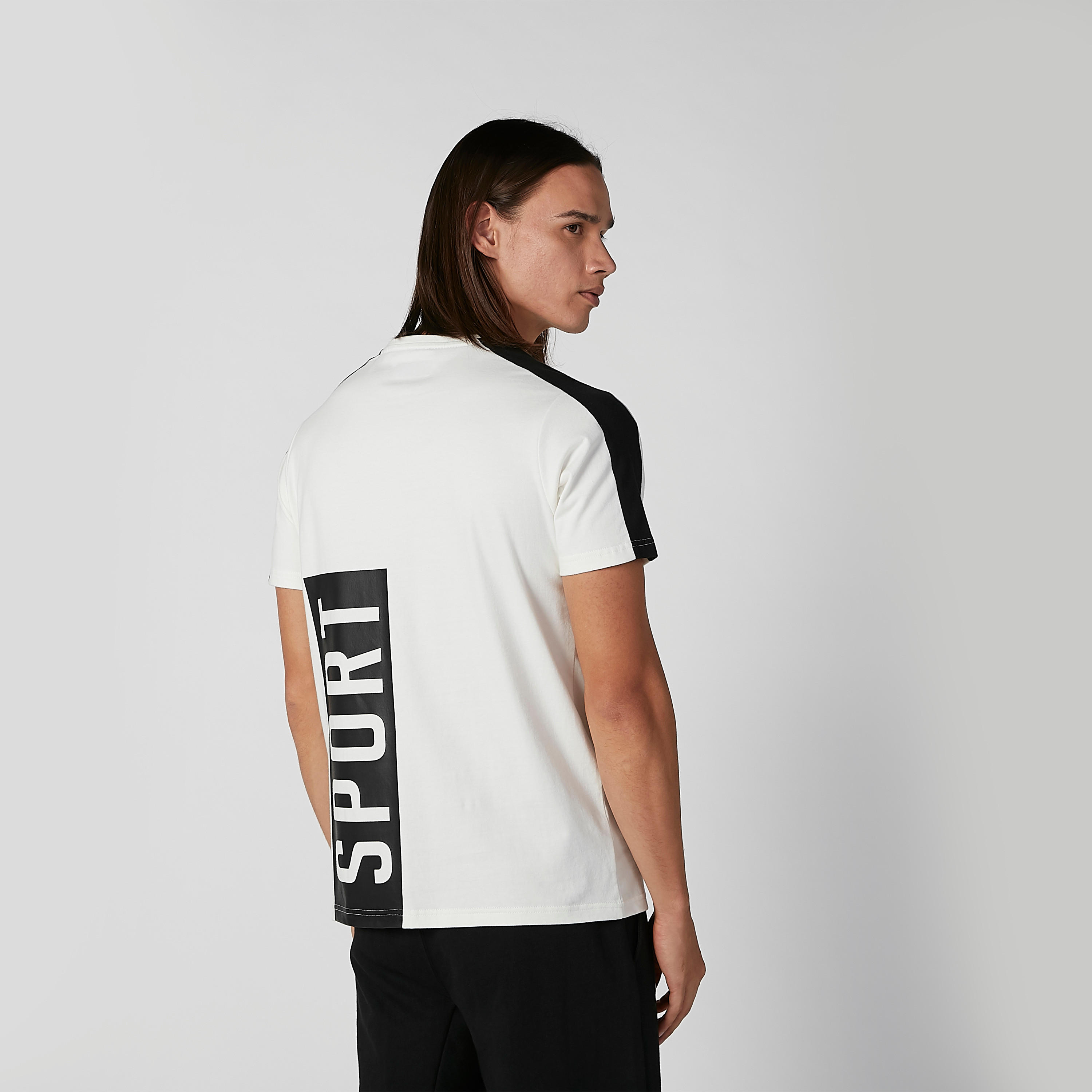 Sustainable Kappa Printed T-shirt with Round Neck and Short Sleeves-men-clothing-sportswearandactivewear-tshirtsandpolos-image-3