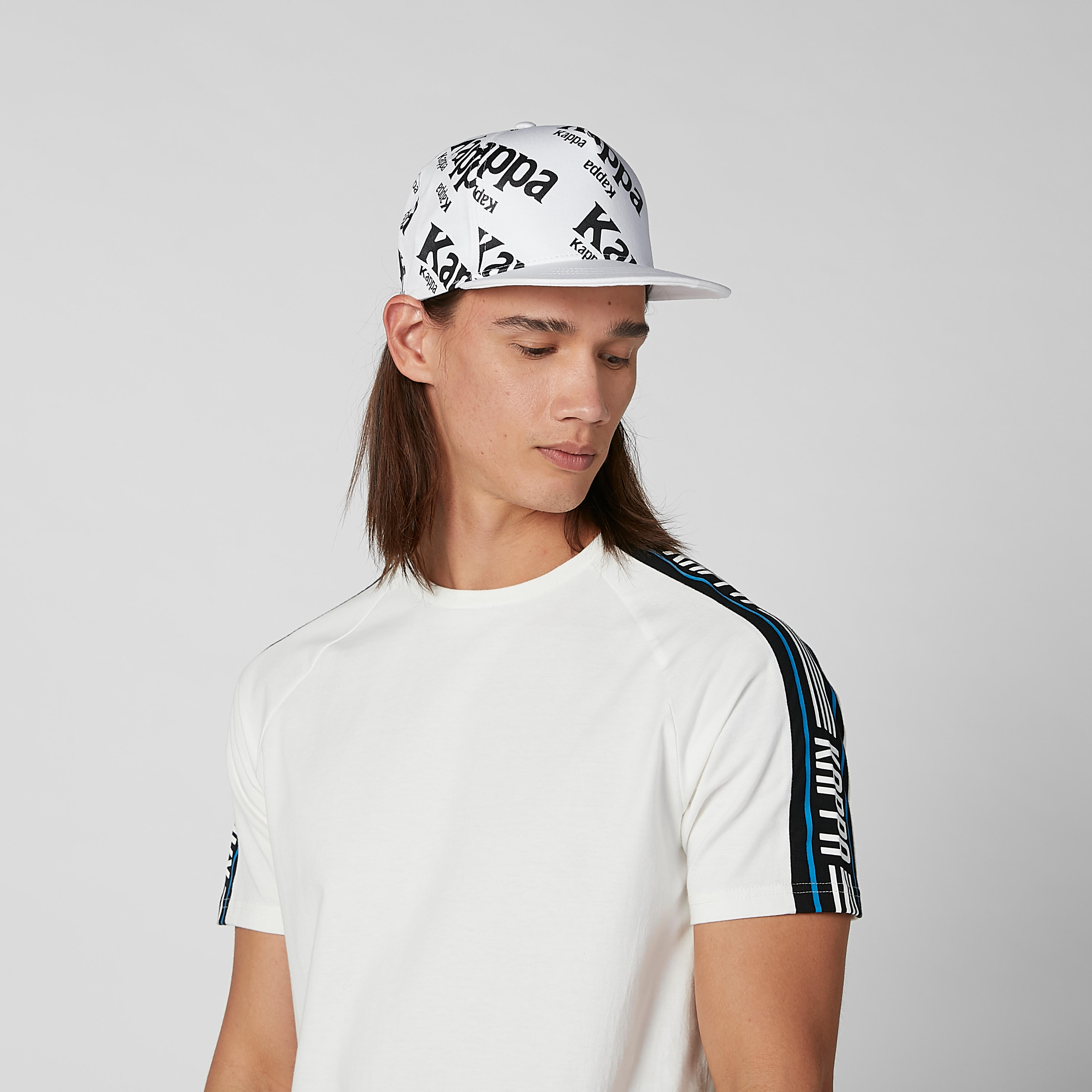 Kappa Printed Cap with Snap Closure-men-caps-image-2
