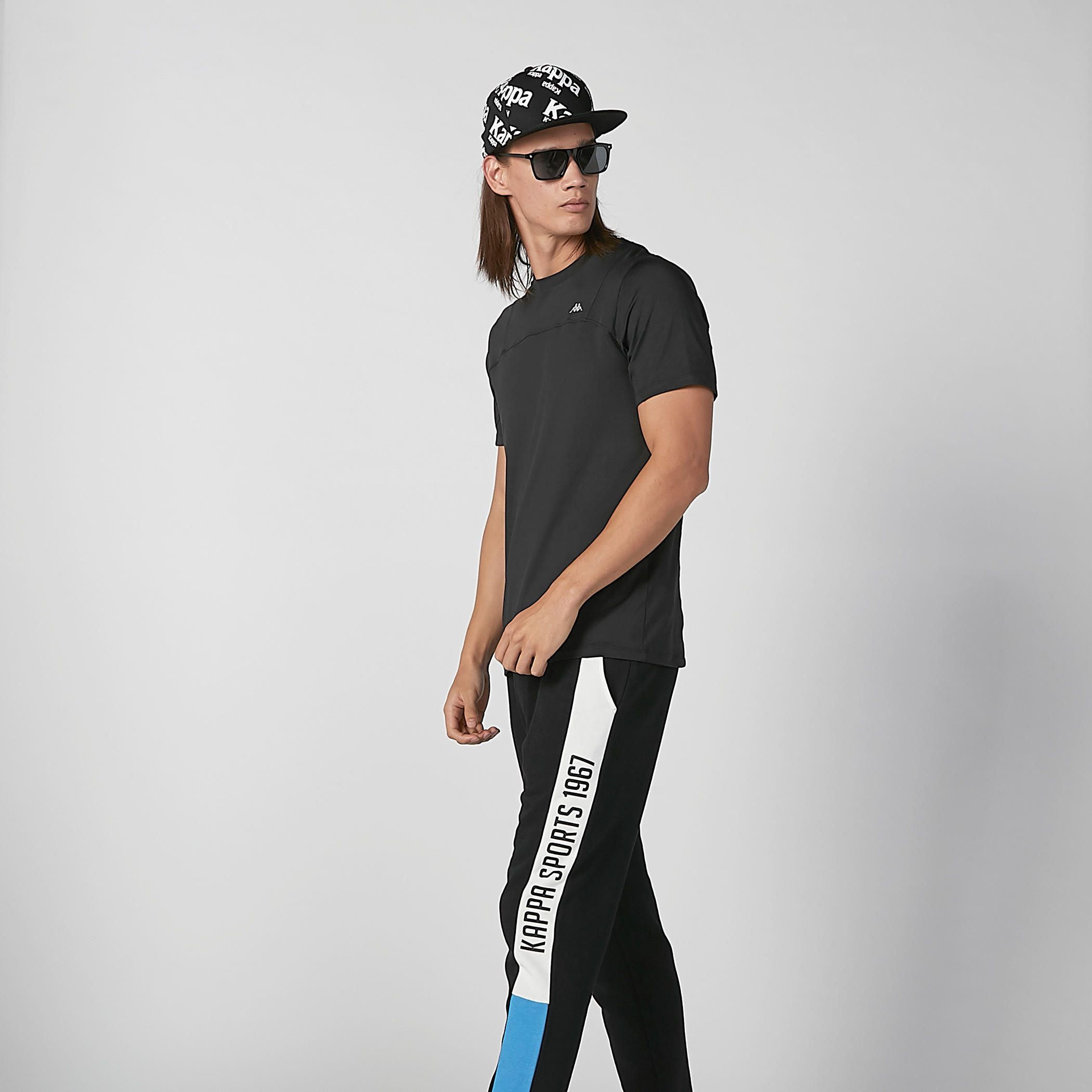 Kappa Printed Cap with Snap Closure-men-caps-image-2