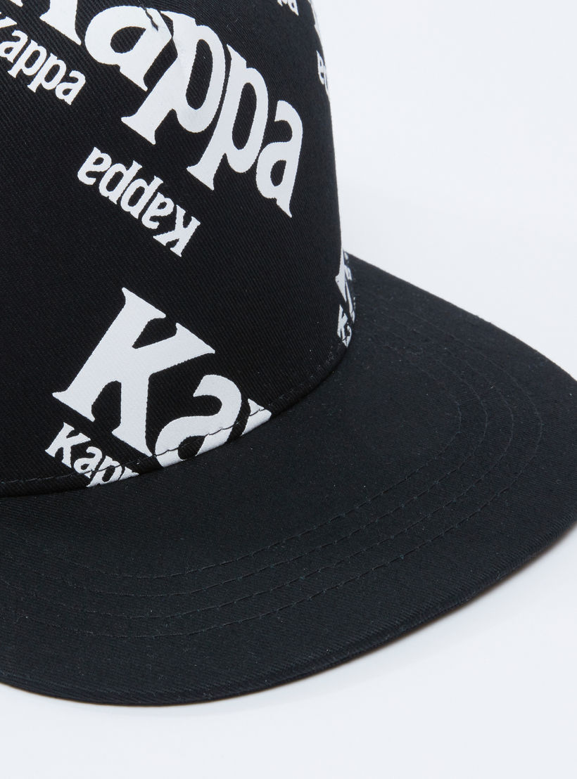 Kappa Printed Cap with Snap Closure-men-caps-image-3