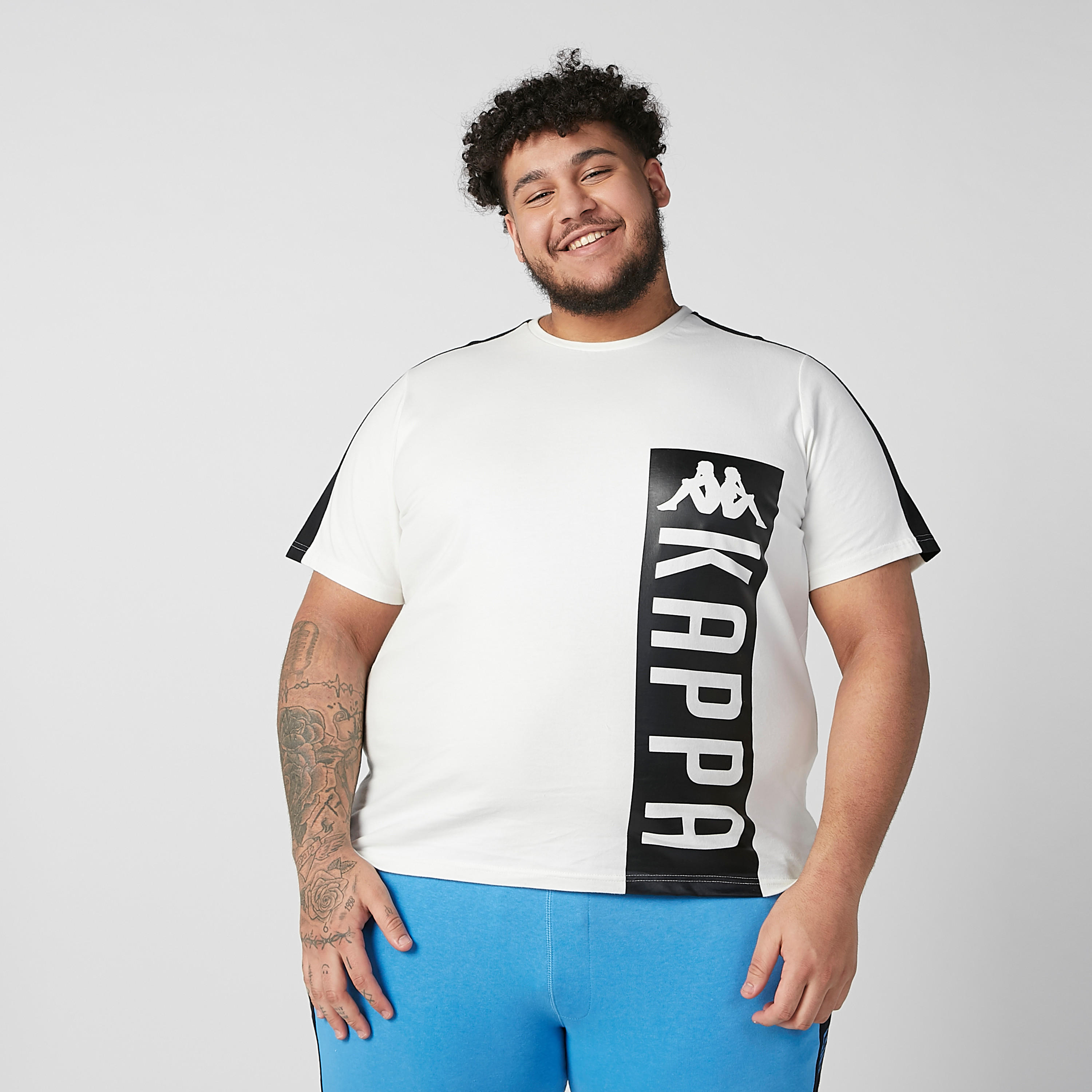 Sustainable Kappa Printed T-shirt with Round Neck and Short Sleeves-men-clothing-sportswearandactivewear-tshirtsandpolos-image-2