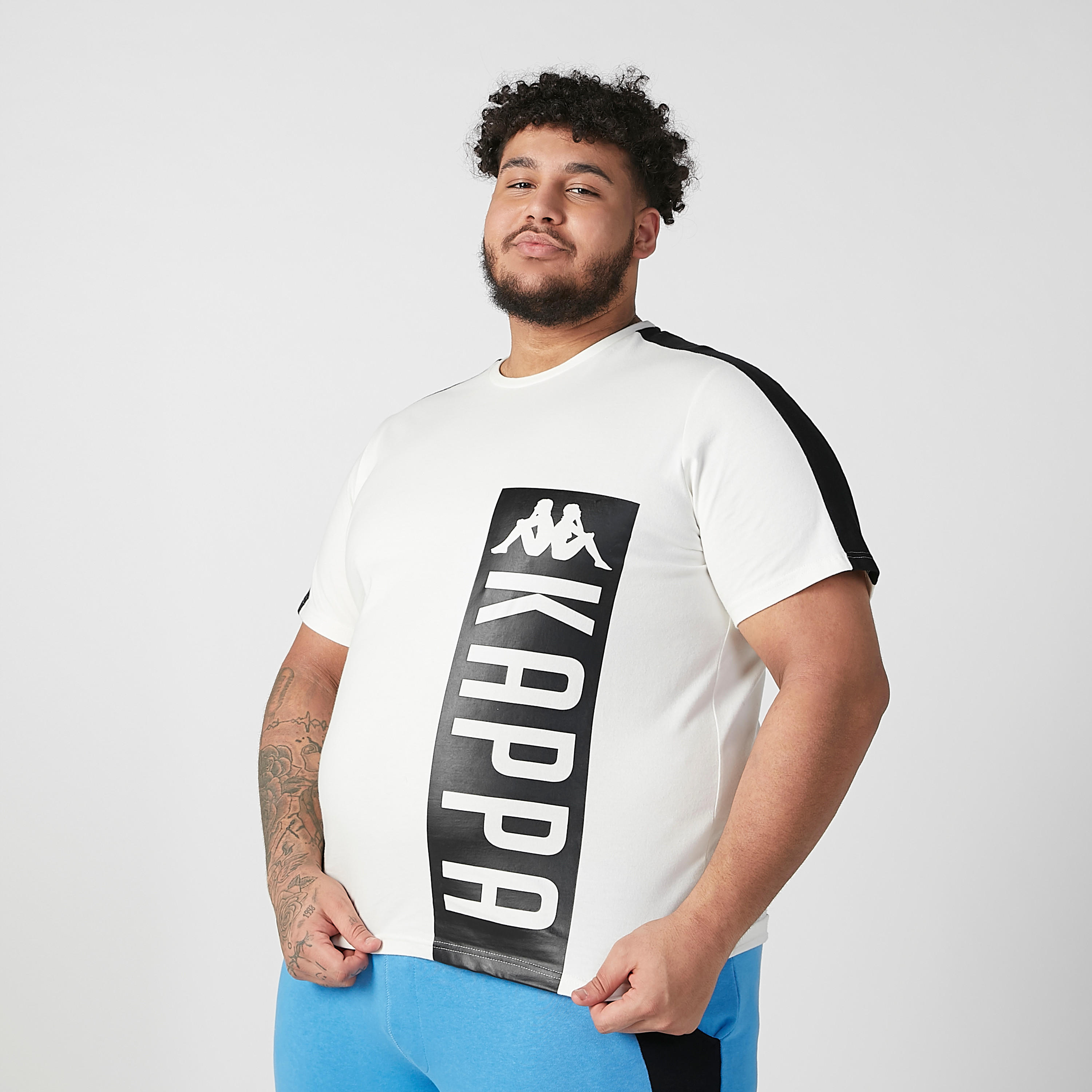 Sustainable Kappa Printed T-shirt with Round Neck and Short Sleeves-men-clothing-sportswearandactivewear-tshirtsandpolos-image-4