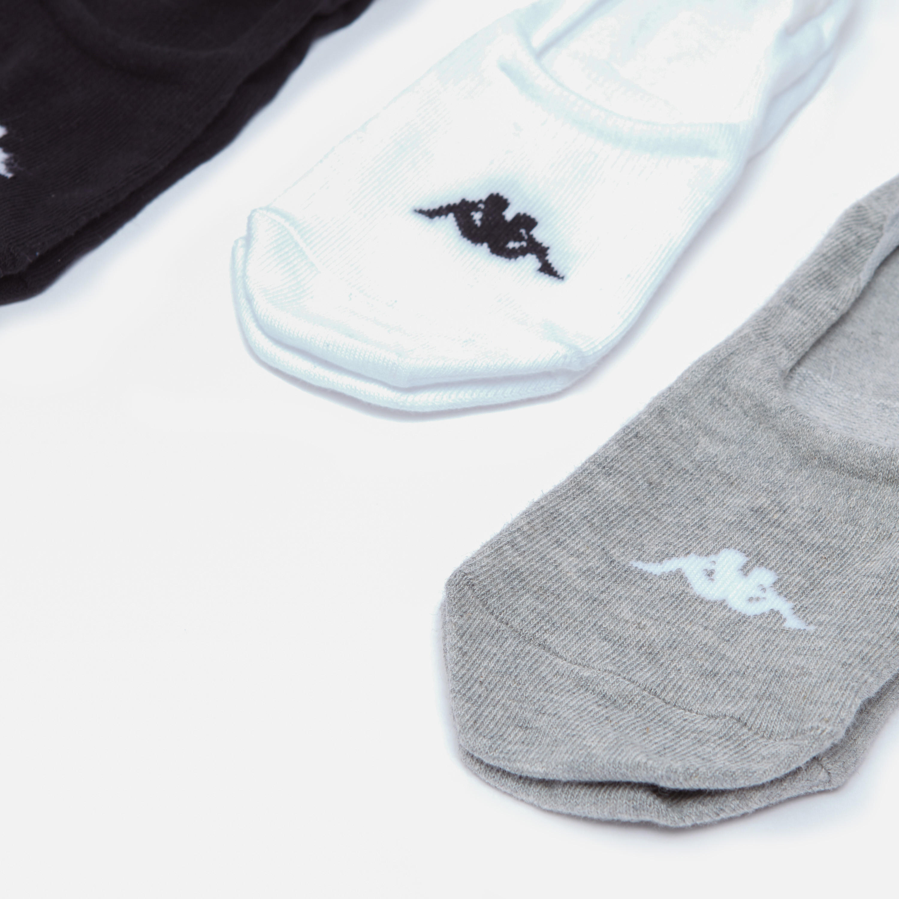 جوارب مطرّزة بطول الكاحل بحواف مضلّعة من كابا - طقم من 3 أزواج-men-socks-image-2