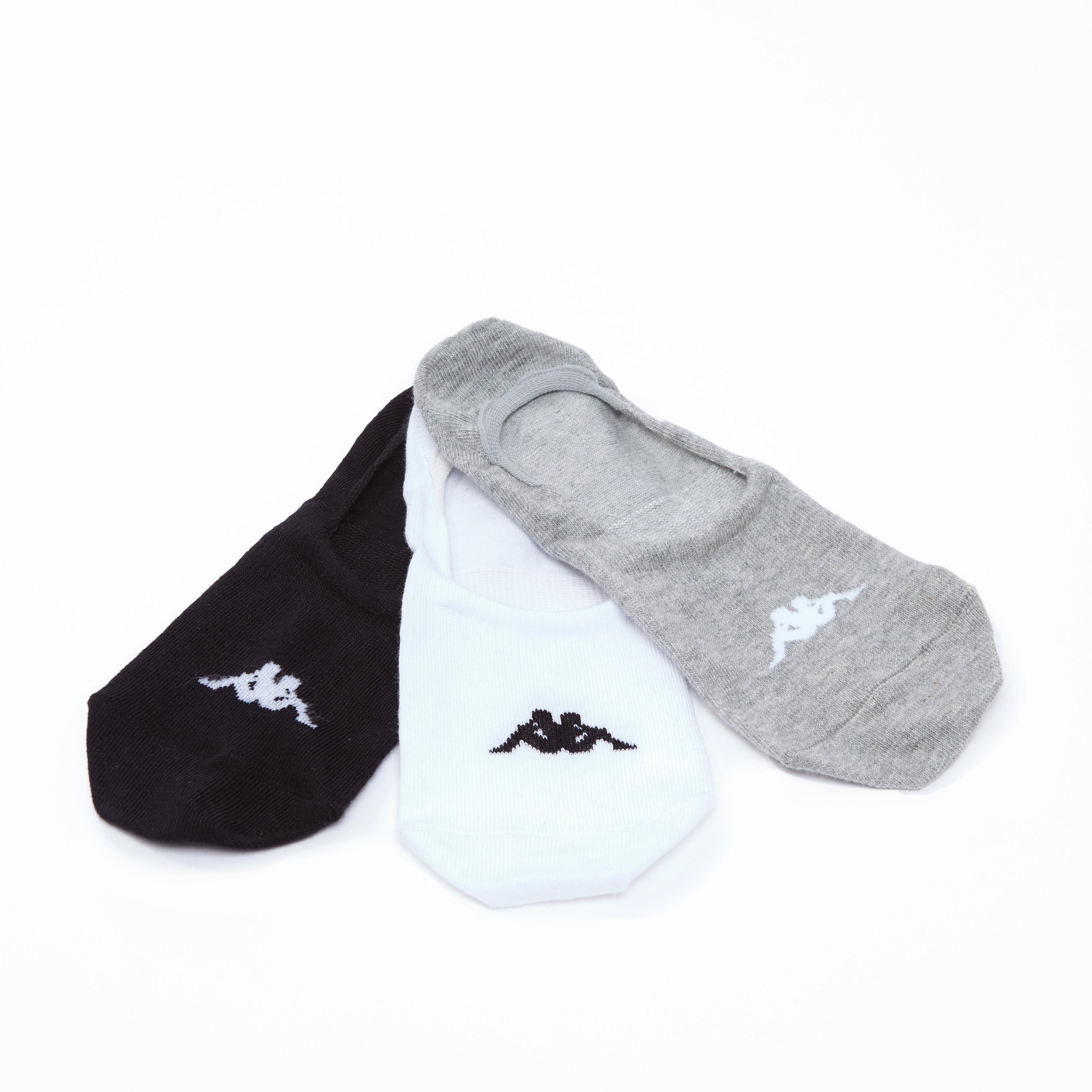 جوارب مطرّزة بطول الكاحل بحواف مضلّعة من كابا - طقم من 3 أزواج-men-socks-image-3
