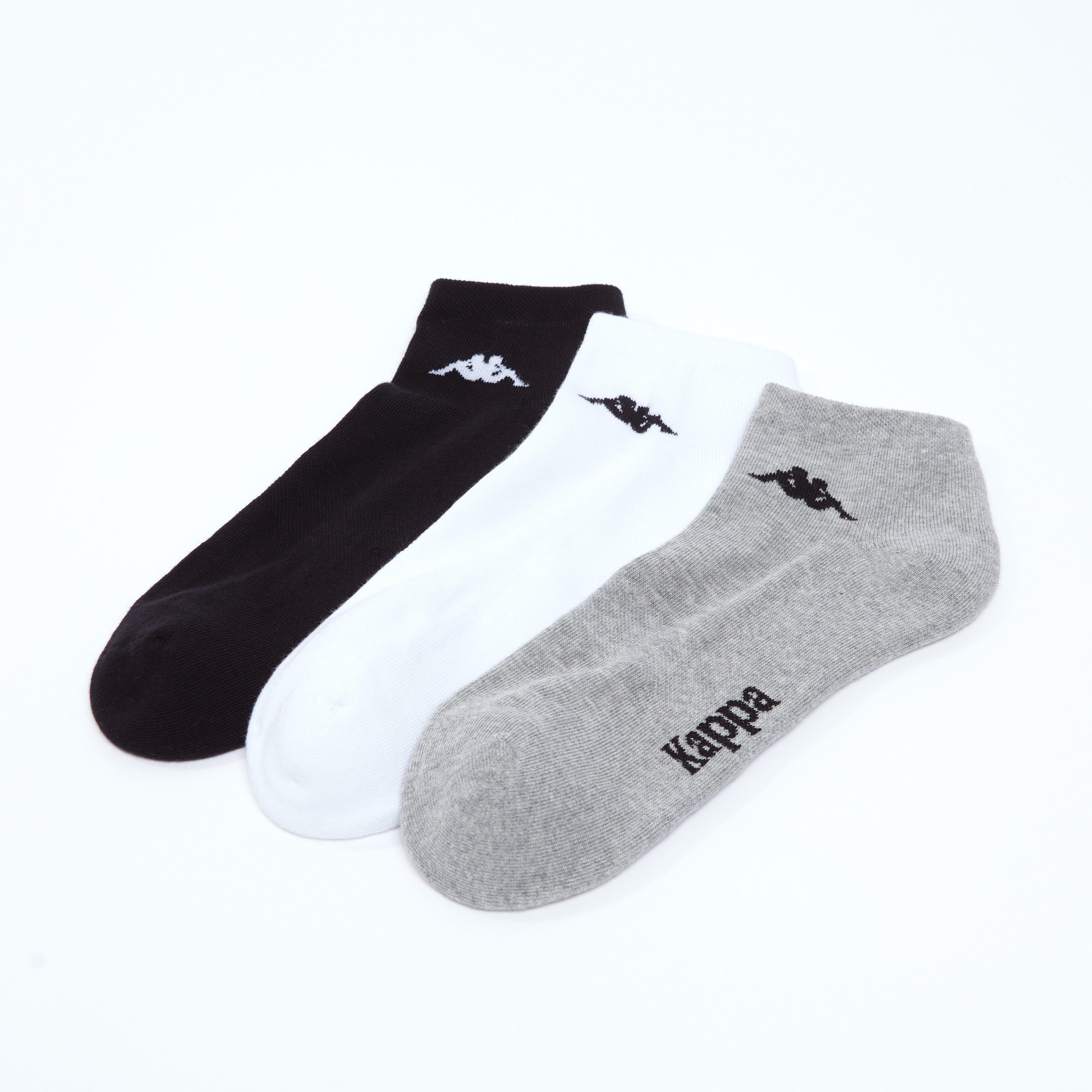 جوارب مطرّزة بطول الكاحل بحواف مطّاطية من كابا - طقم من 3 أزواج-men-socks-image-2