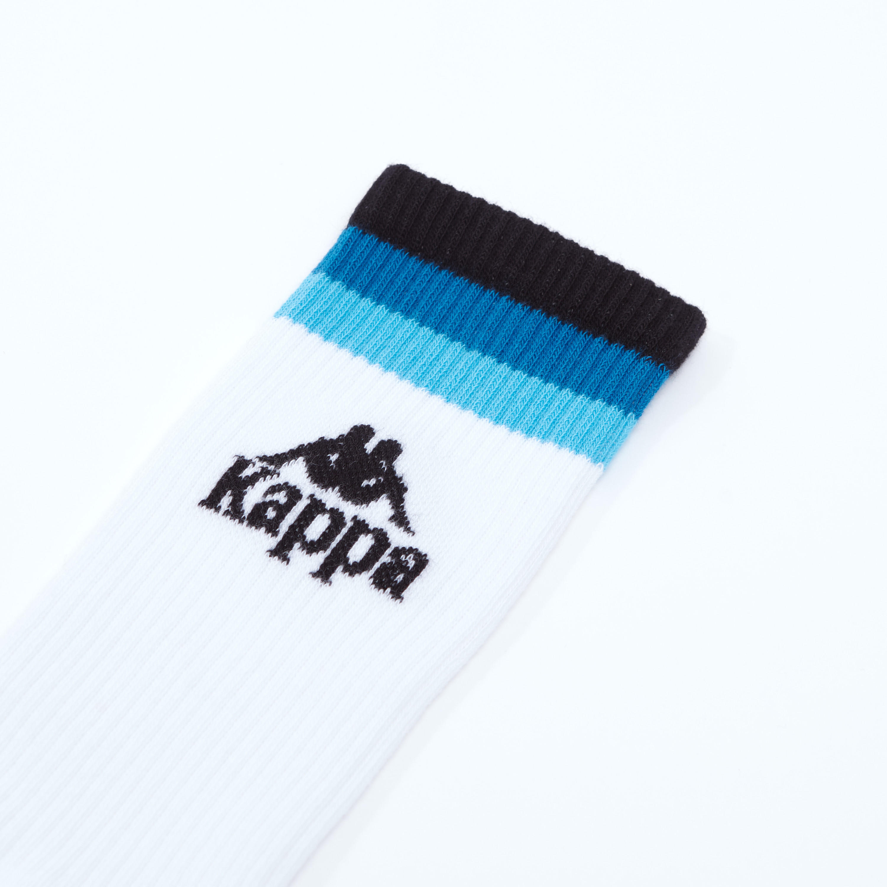 جوارب مطرّزة بطول ربلة الساق بحواف مضلّعة من كابا-men-socks-image-2