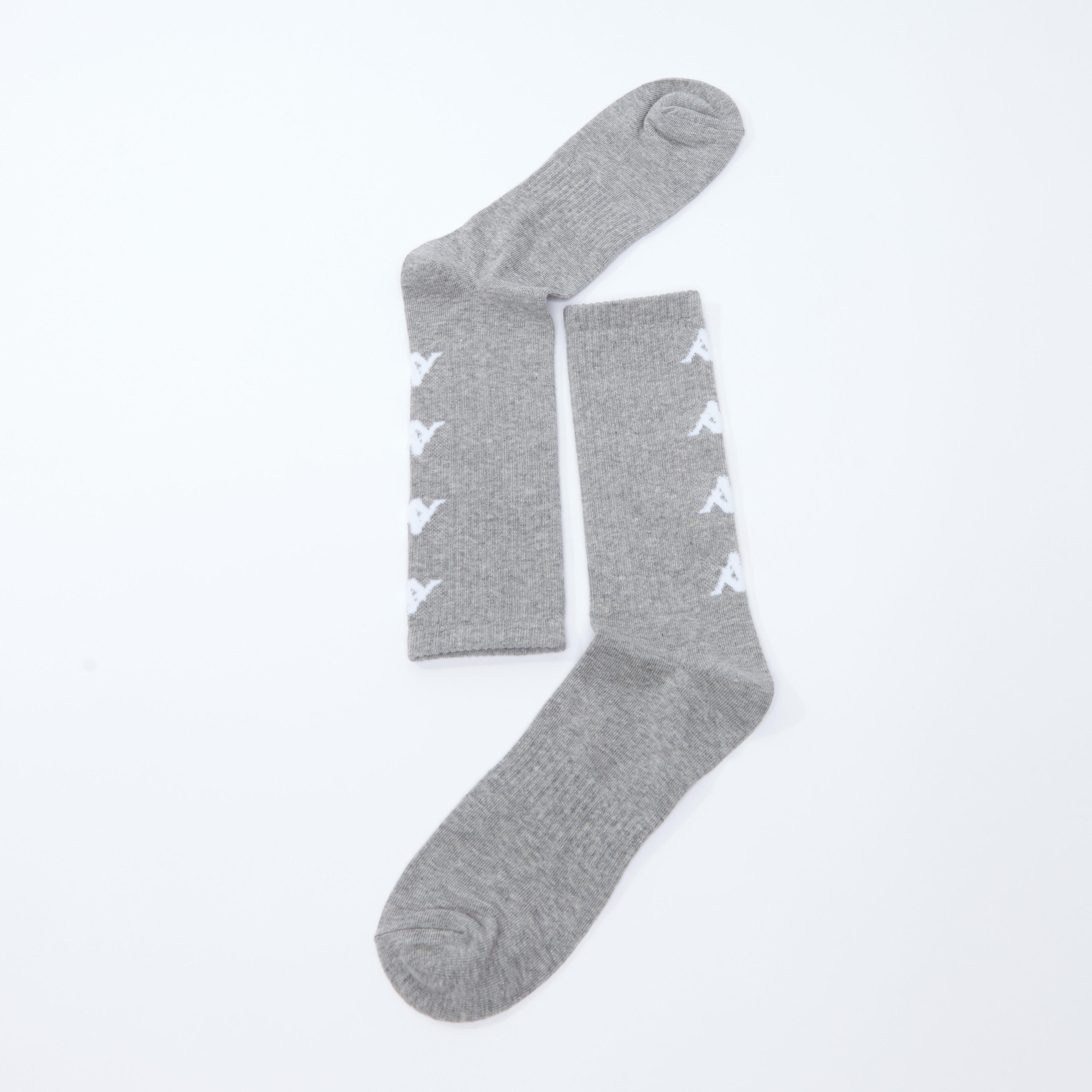 جوارب مطرزة بطول ربلة الساق بحواف مضلّعة من كابا-men-socks-image-3