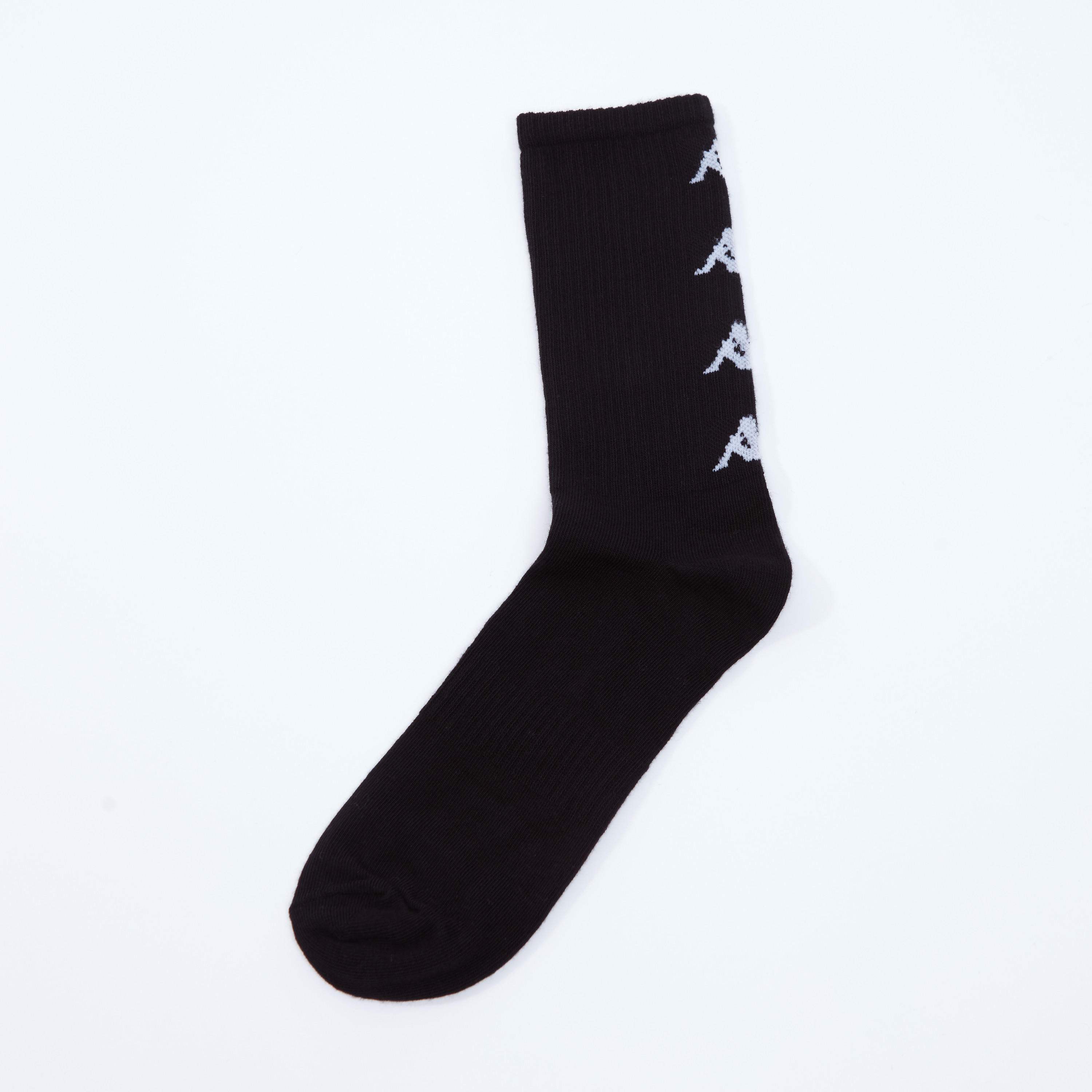 جوارب مطرزة بطول ربلة الساق بحواف مضلّعة من كابا-men-socks-image-1
