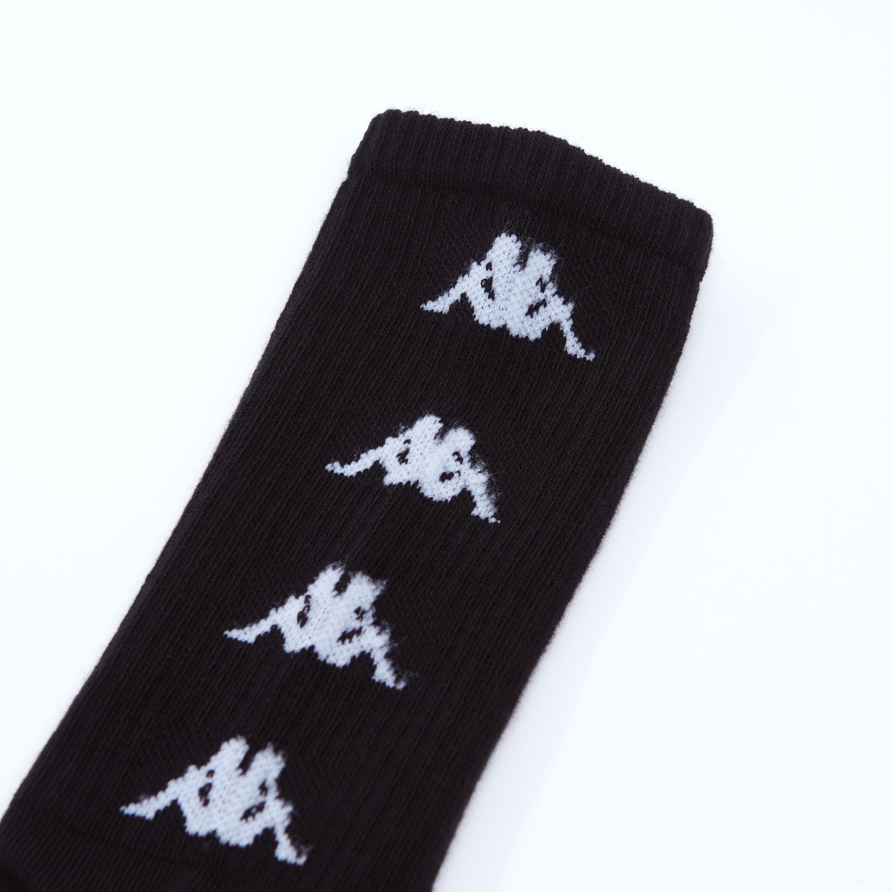 جوارب مطرزة بطول ربلة الساق بحواف مضلّعة من كابا-men-socks-image-2