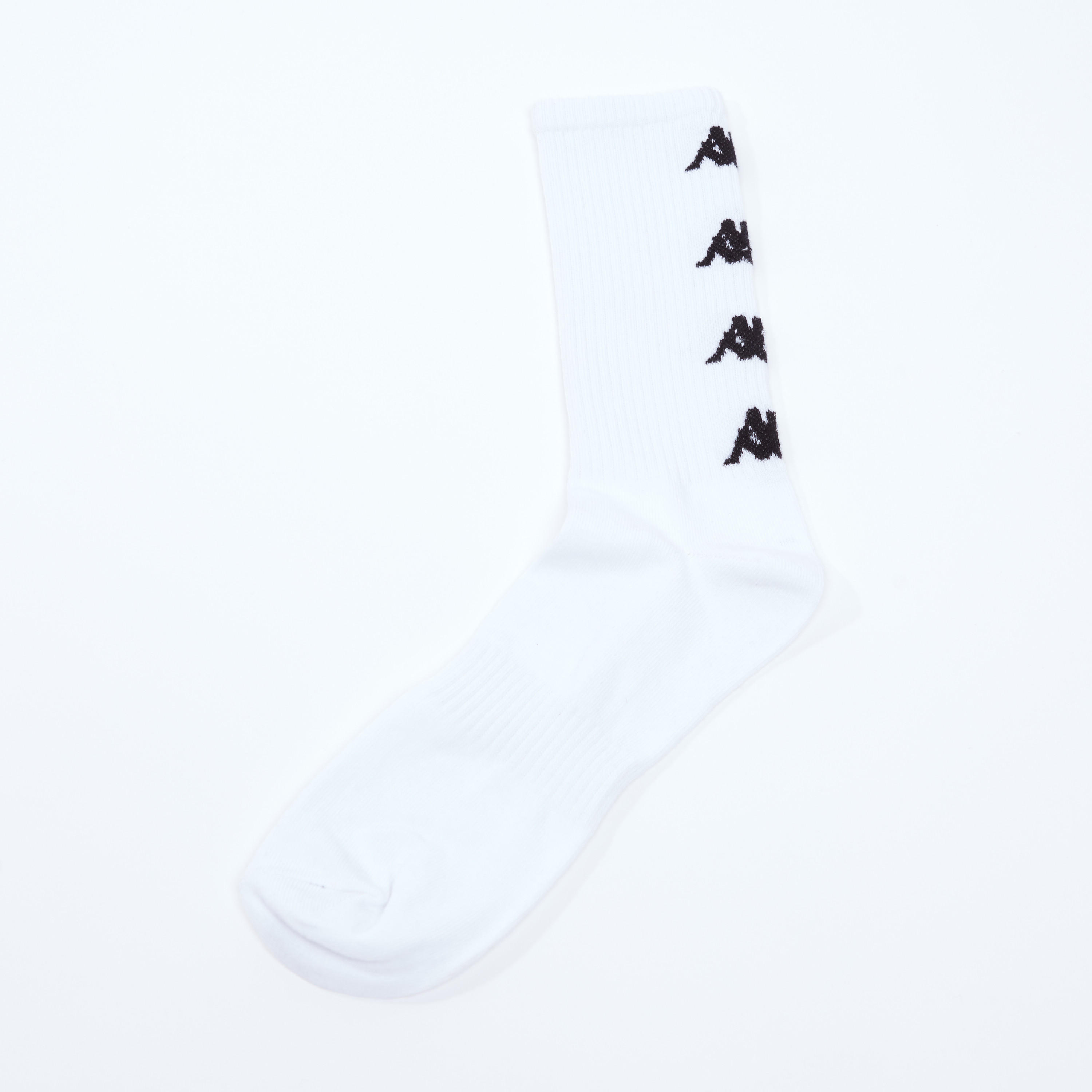 جوارب مطرزة بطول ربلة الساق بحواف مضلّعة من كابا-men-socks-image-1