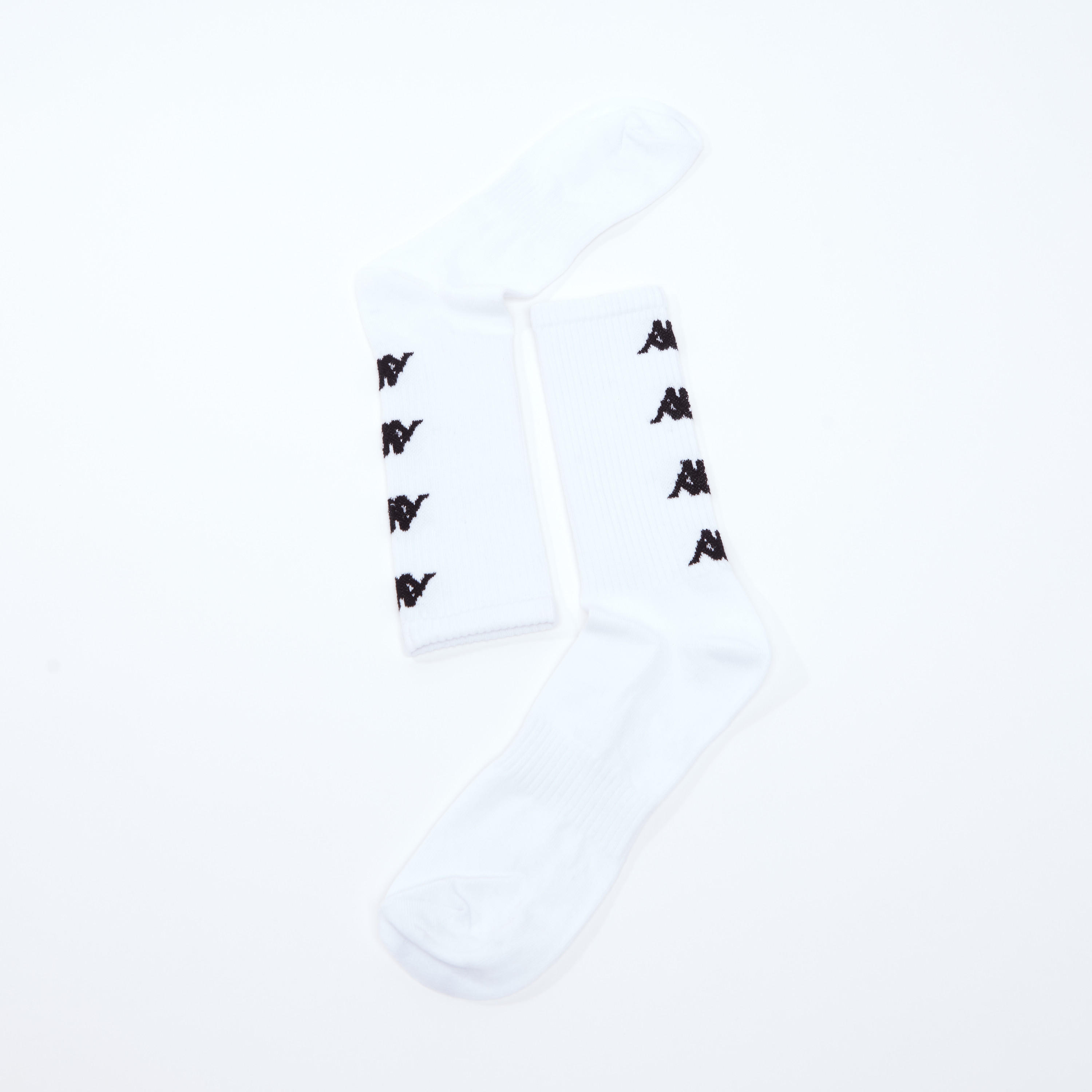 جوارب مطرزة بطول ربلة الساق بحواف مضلّعة من كابا-men-socks-image-3