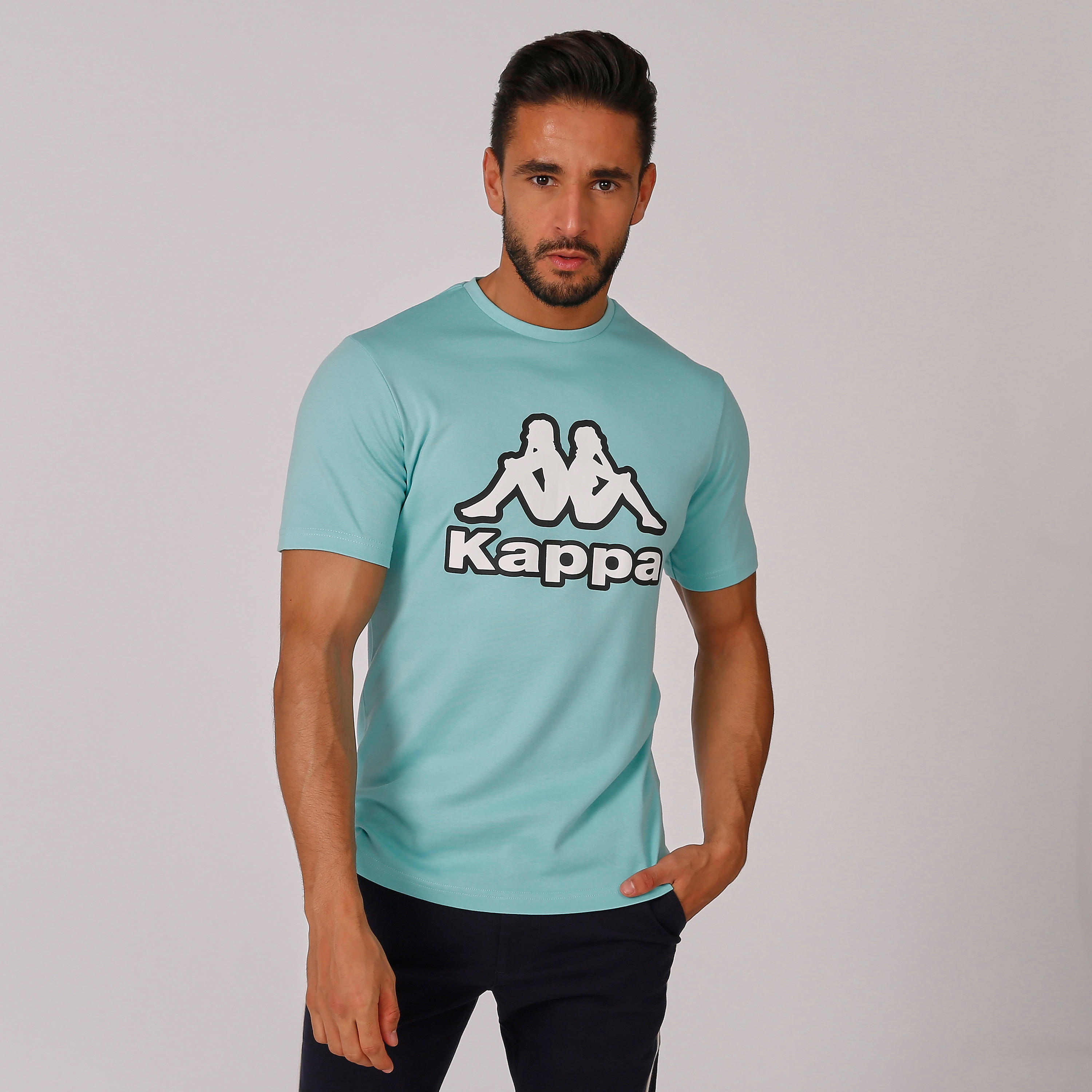 تيشيرت بياقة مستديرة وأكمام قصيرة وطبعات من كابا-men-clothing-tshirtsandpolos-tshirts-image-1