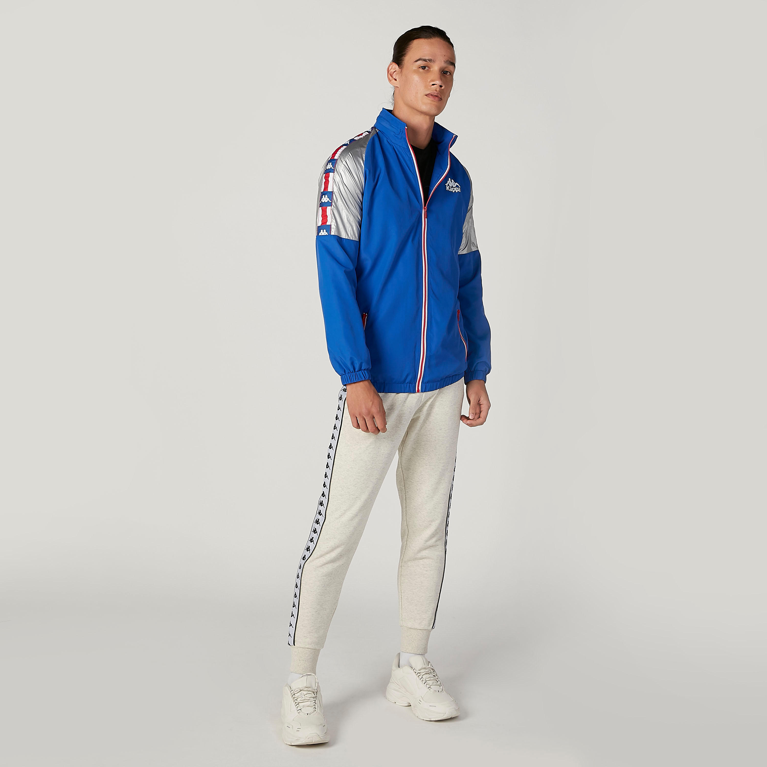 Kappa Printed Jacket with Long Sleeves and Kangaroo Pockets-men-clothing-jacketsandblazers-jackets-image-2