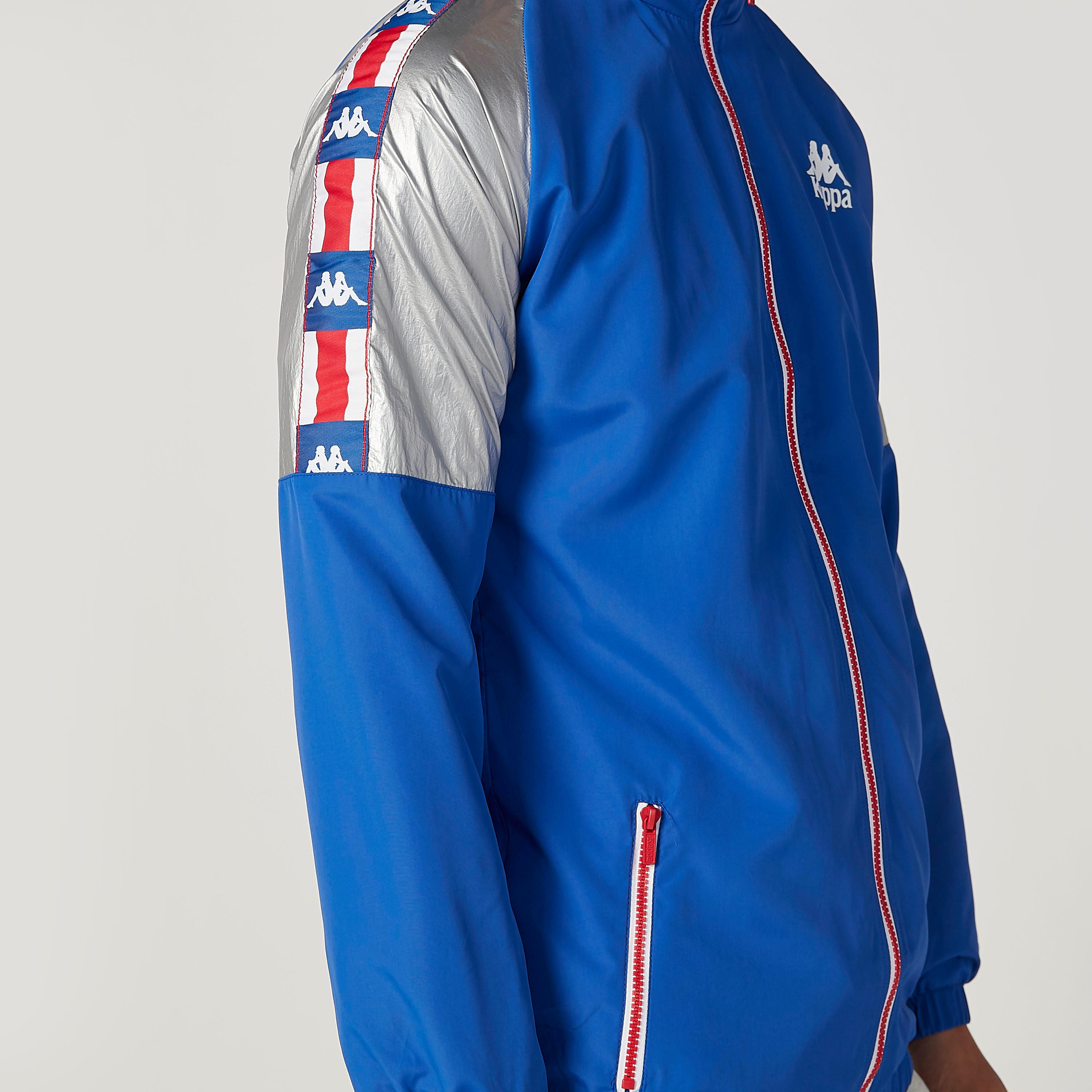 Kappa Printed Jacket with Long Sleeves and Kangaroo Pockets-men-clothing-jacketsandblazers-jackets-image-3