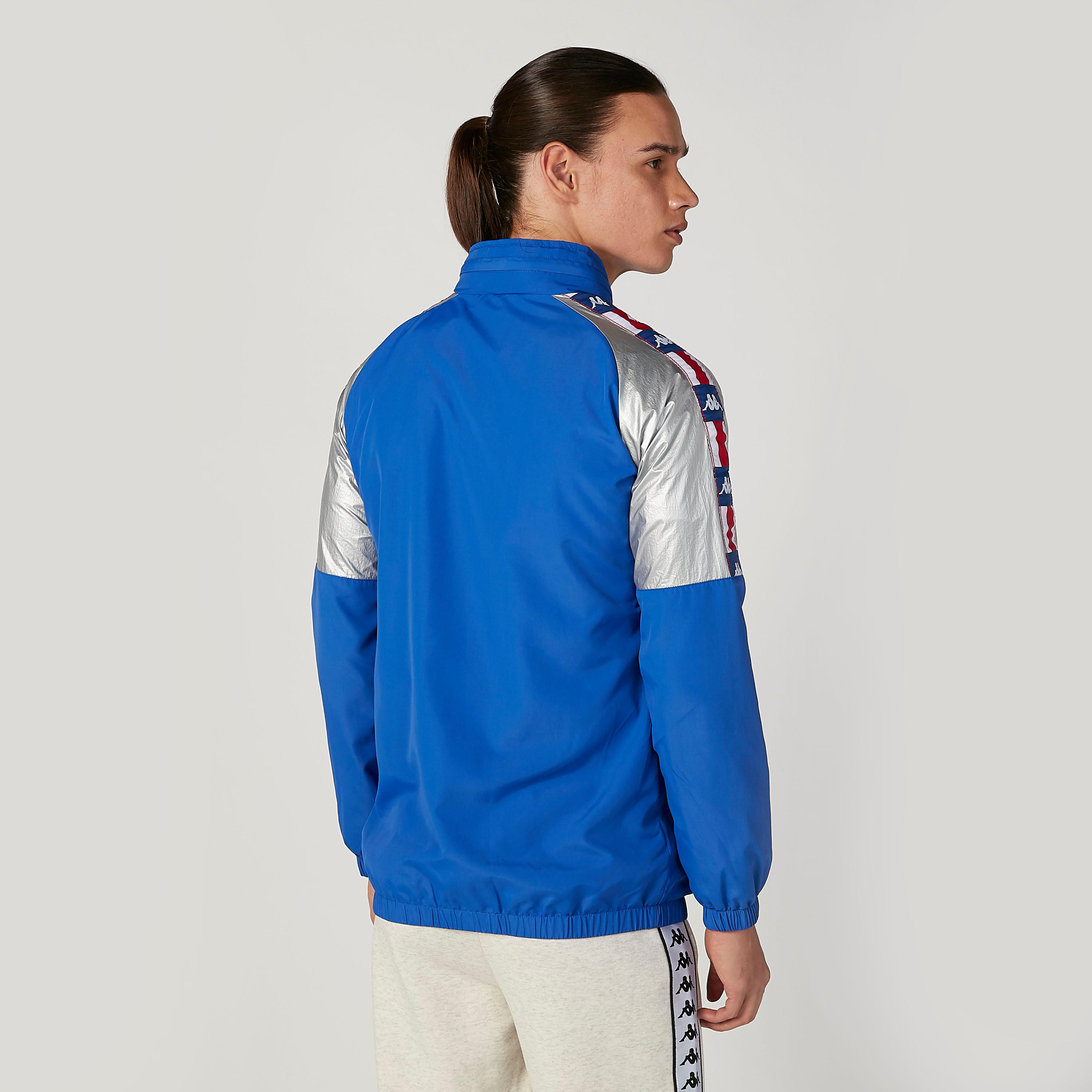 Kappa Printed Jacket with Long Sleeves and Kangaroo Pockets-men-clothing-jacketsandblazers-jackets-image-4