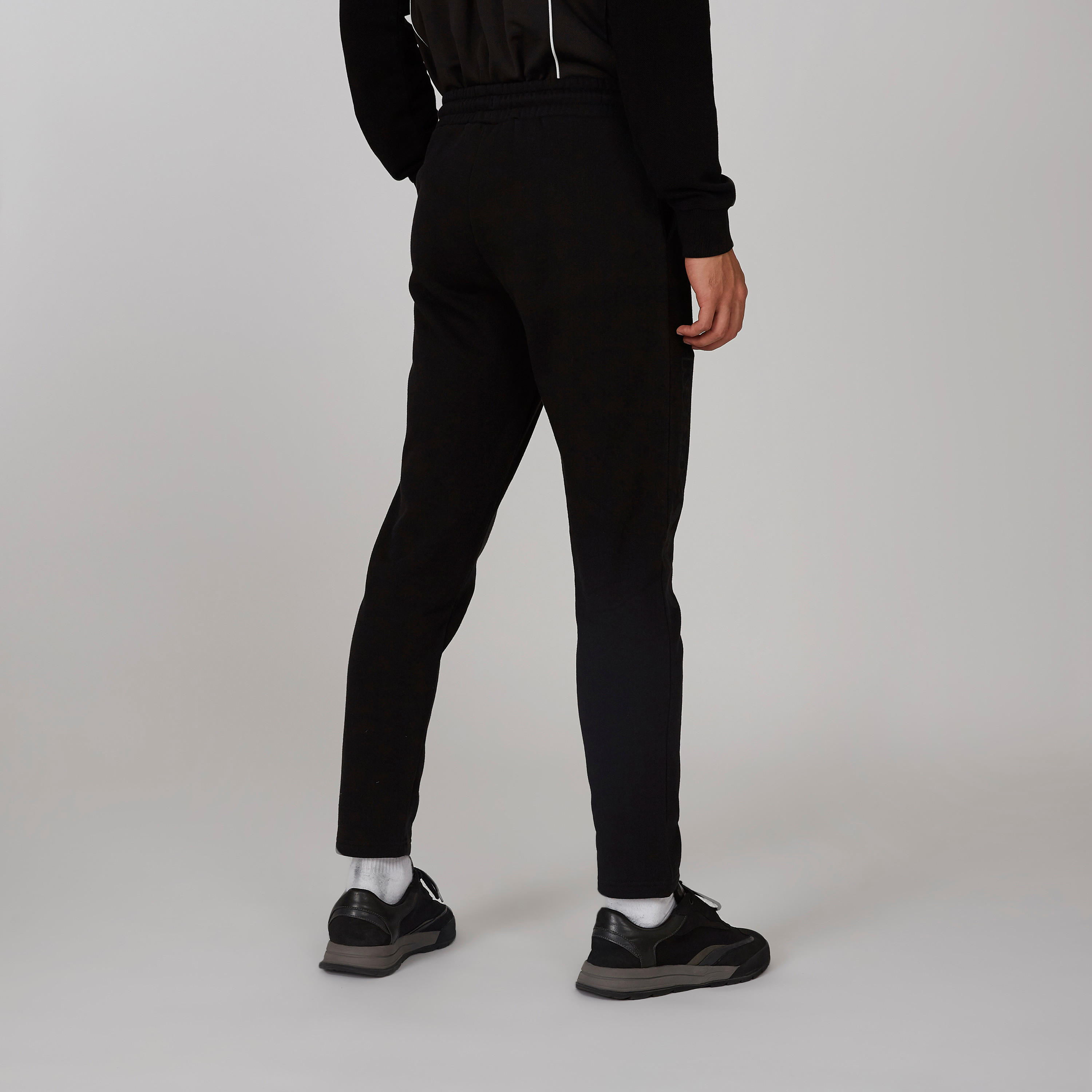 بنطلون رياضي سادة بخصر مطاطي من كابا-men-clothing-sportswearandactivewear-bottoms-image-3