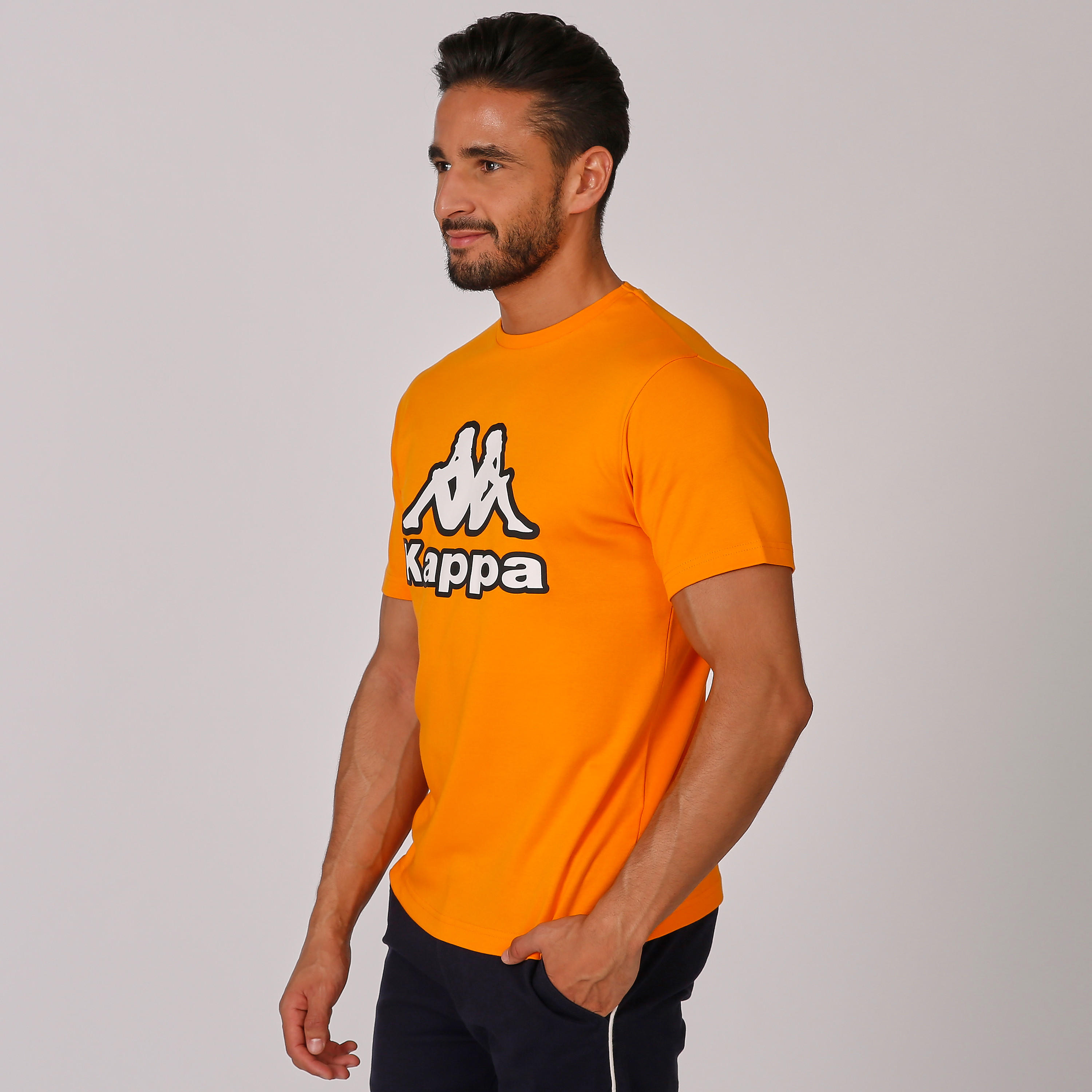 Kappa Printed Round Neck T-shirt with Short Sleeves-men-clothing-sportswearandactivewear-tshirtsandpolos-image-3