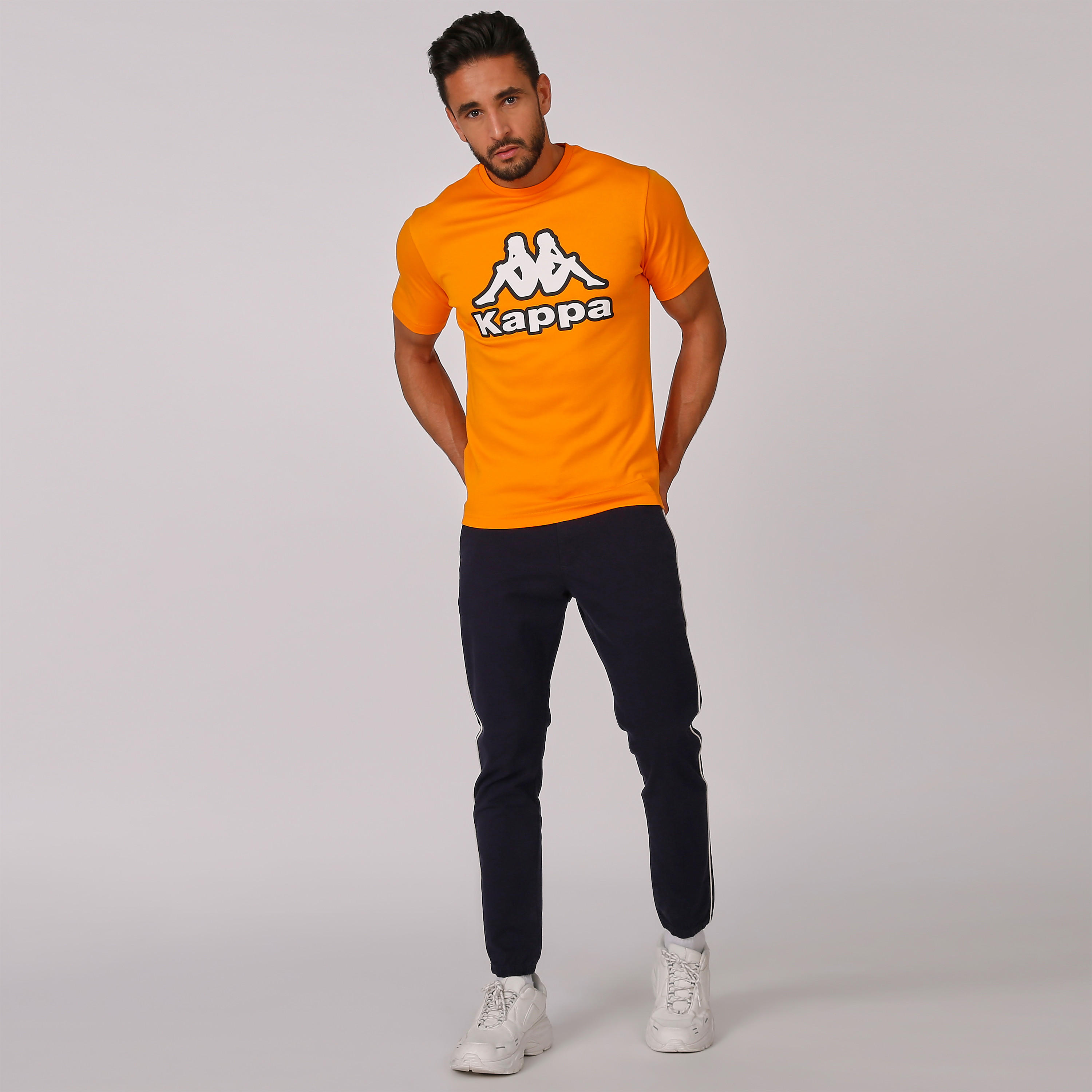 Kappa Printed Round Neck T-shirt with Short Sleeves-men-clothing-sportswearandactivewear-tshirtsandpolos-image-5