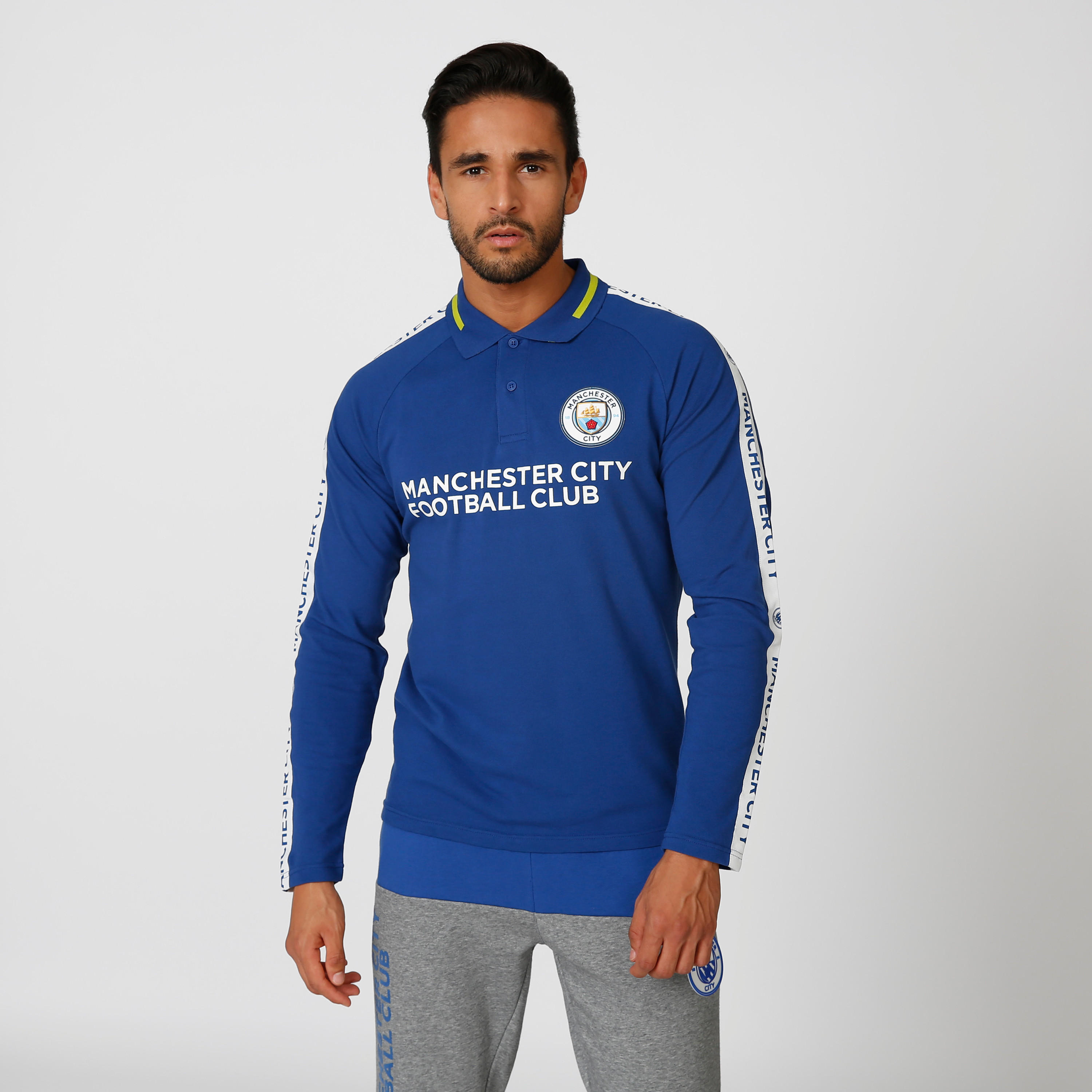 تيشيرت بولو بأكمام مغايرة وطبعات مانشستر سيتي-men-clothing-sportswearandactivewear-tshirtsandpolos-image-3