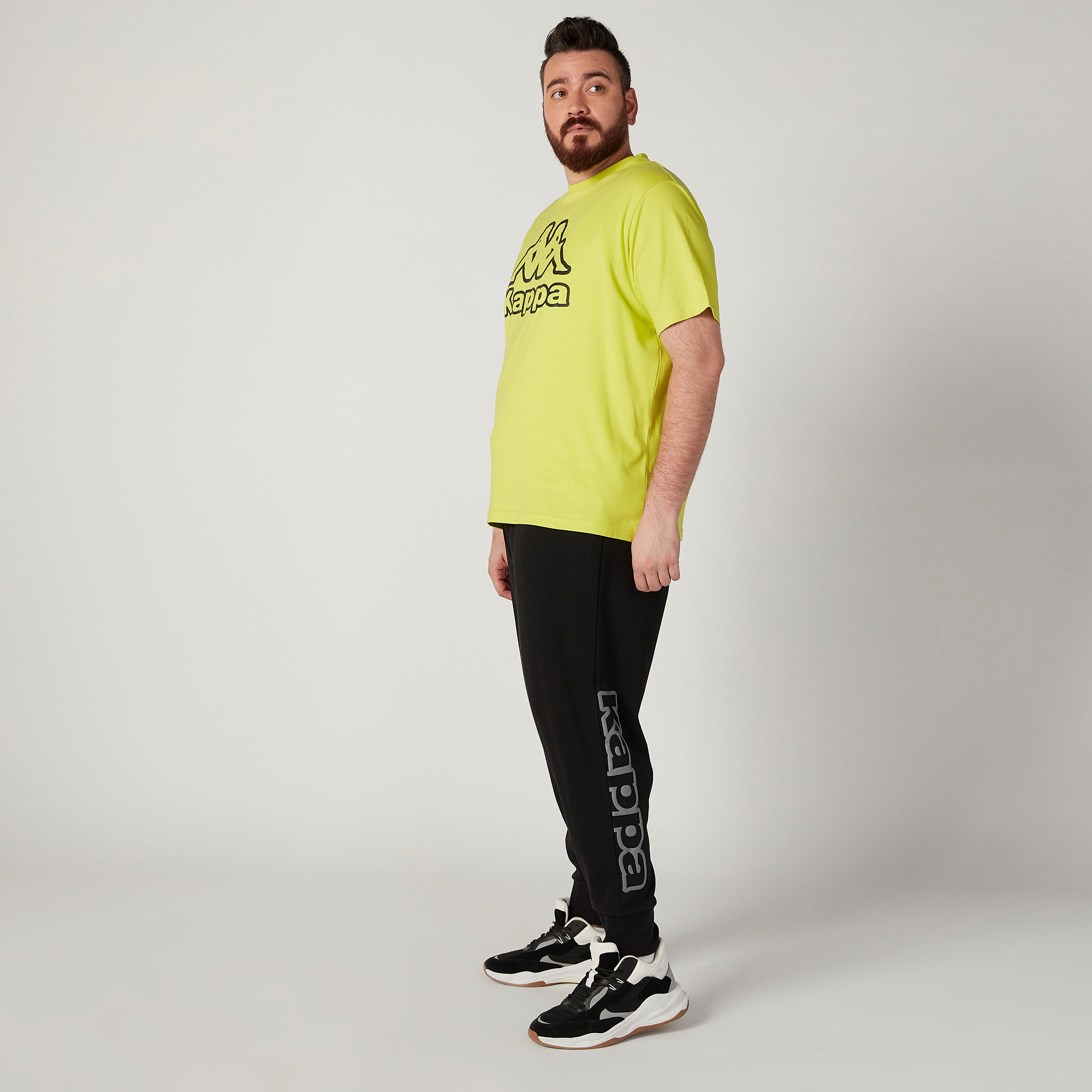 Kappa Full Length Printed Jog Pants with Elasticised Waistband-men-clothing-bottoms-joggers-image-2