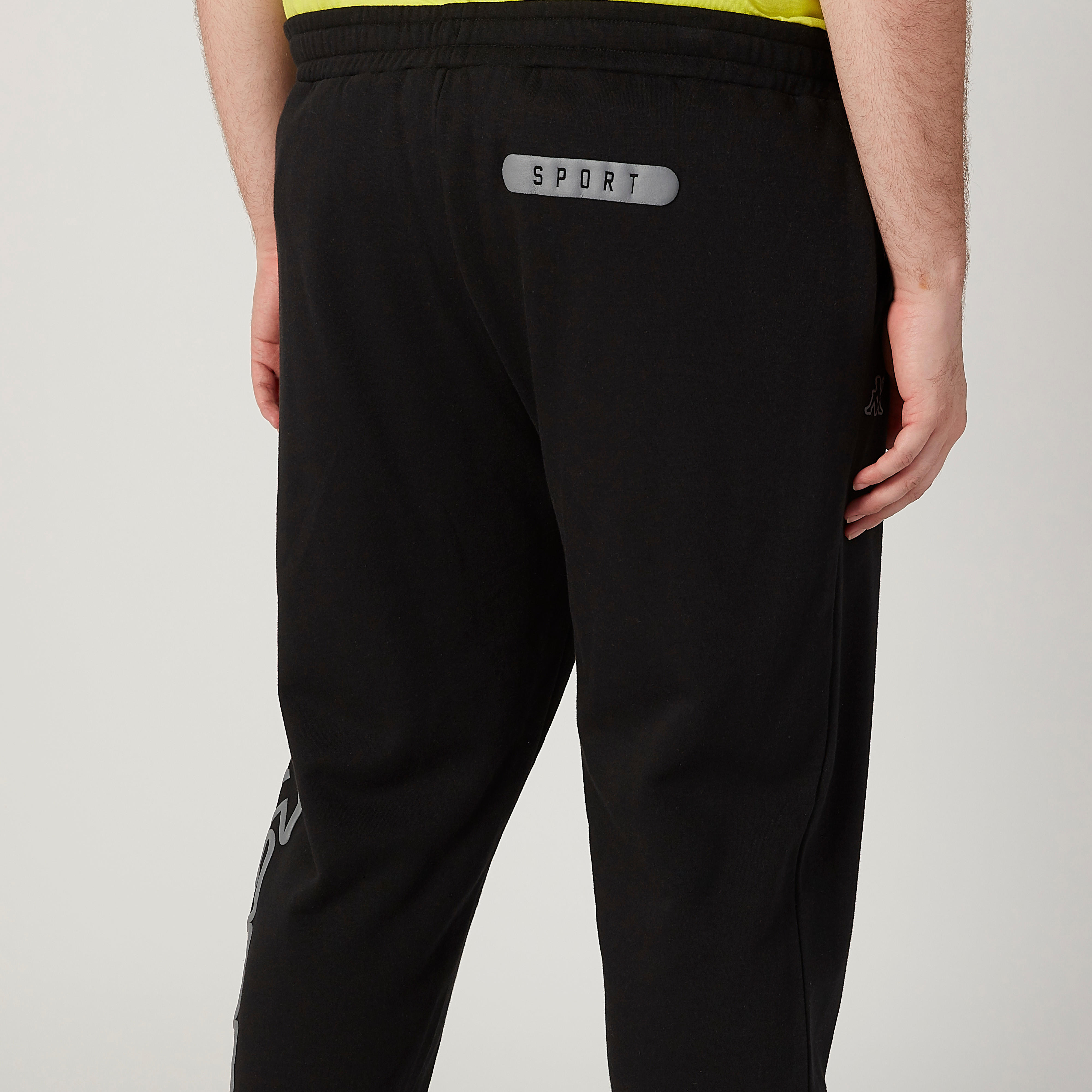 Kappa Full Length Printed Jog Pants with Elasticised Waistband-men-clothing-bottoms-joggers-image-3