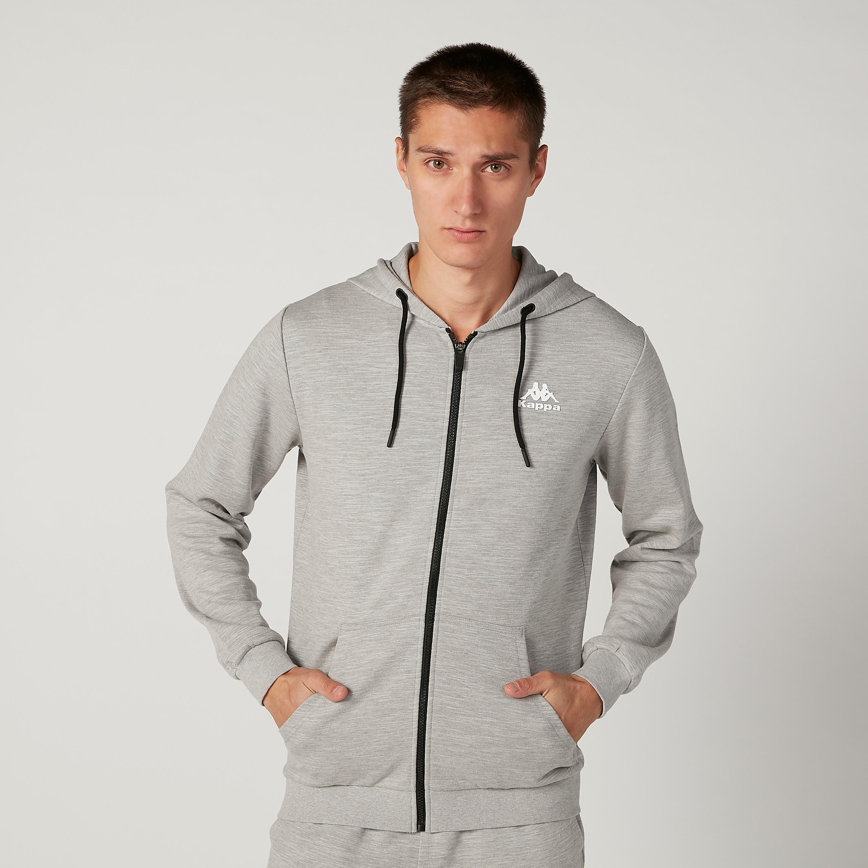 Kappa Plain Jacket with Long Sleeves and Hood-men-clothing-jacketsandblazers-jackets-image-1