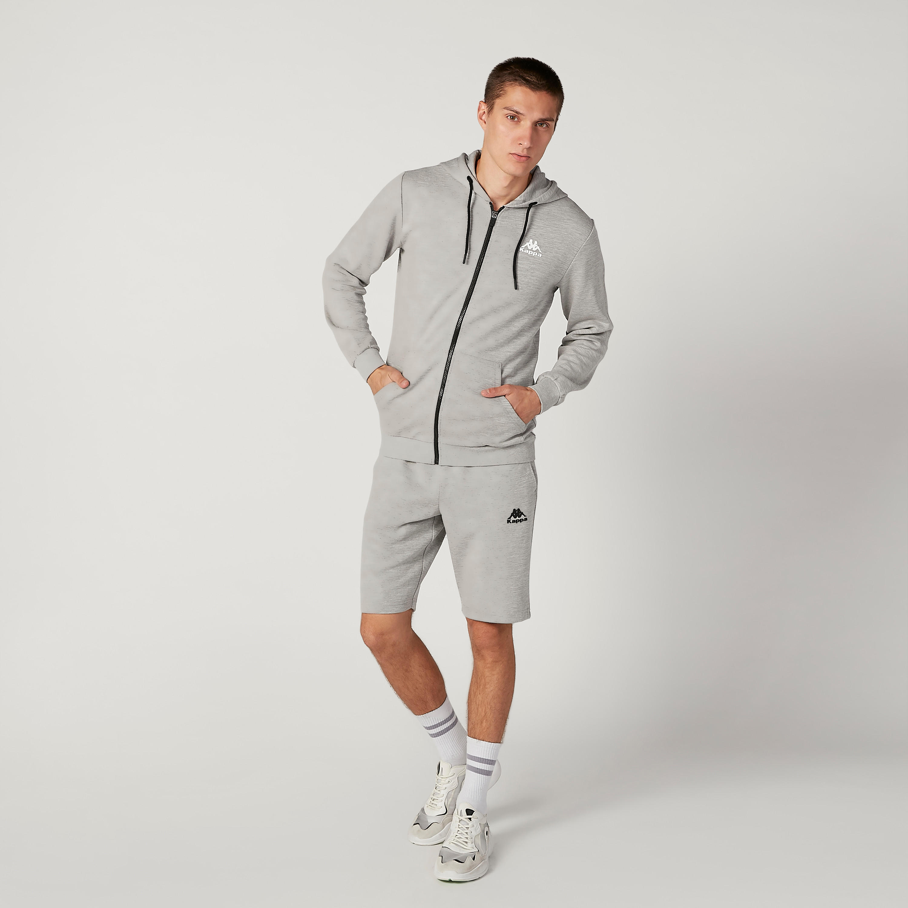 Kappa Plain Jacket with Long Sleeves and Hood-men-clothing-jacketsandblazers-jackets-image-2