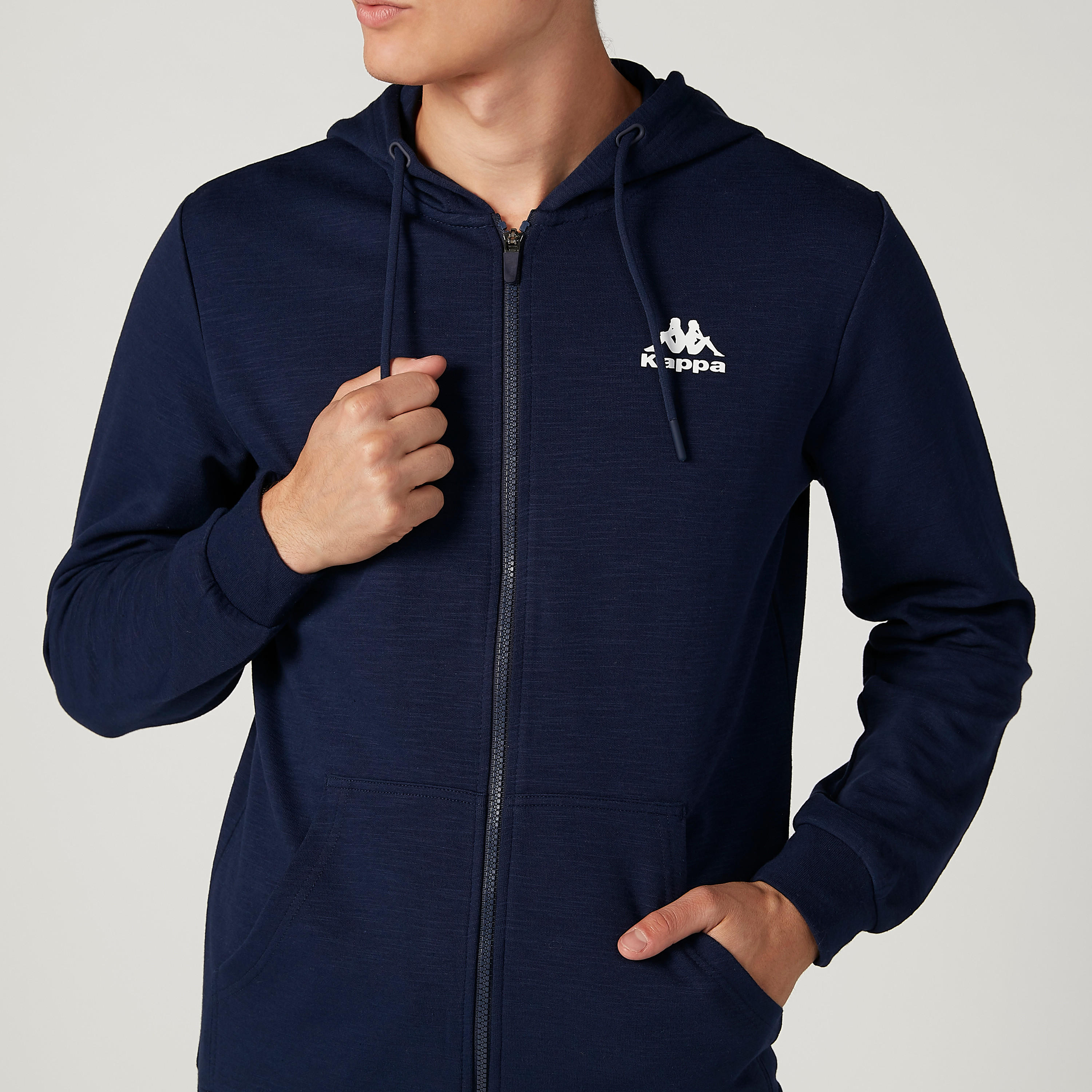 جاكيت سادة بقبّعة وأكمام طويلة من كابا-men-clothing-jacketsandblazers-jackets-image-2