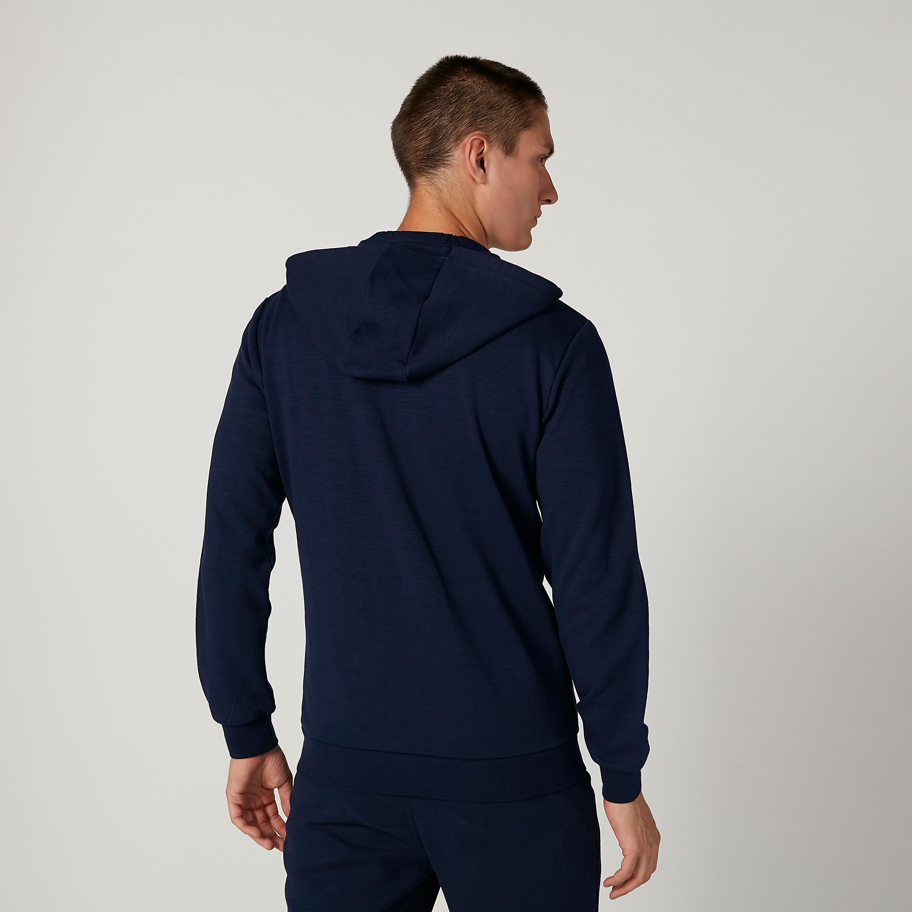 جاكيت سادة بقبّعة وأكمام طويلة من كابا-men-clothing-jacketsandblazers-jackets-image-1