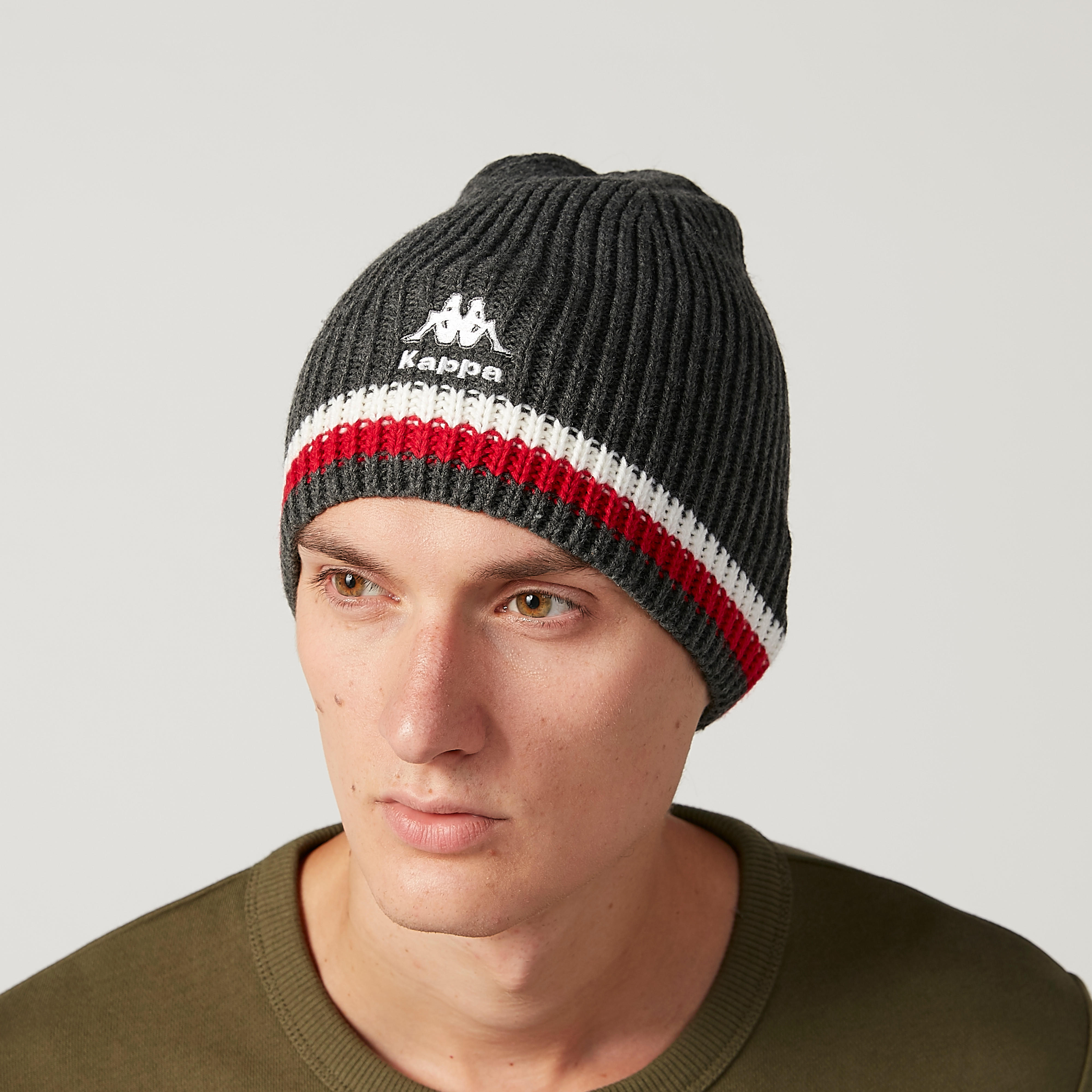 Kappa Textured Beanie Cap-men-caps-image-2