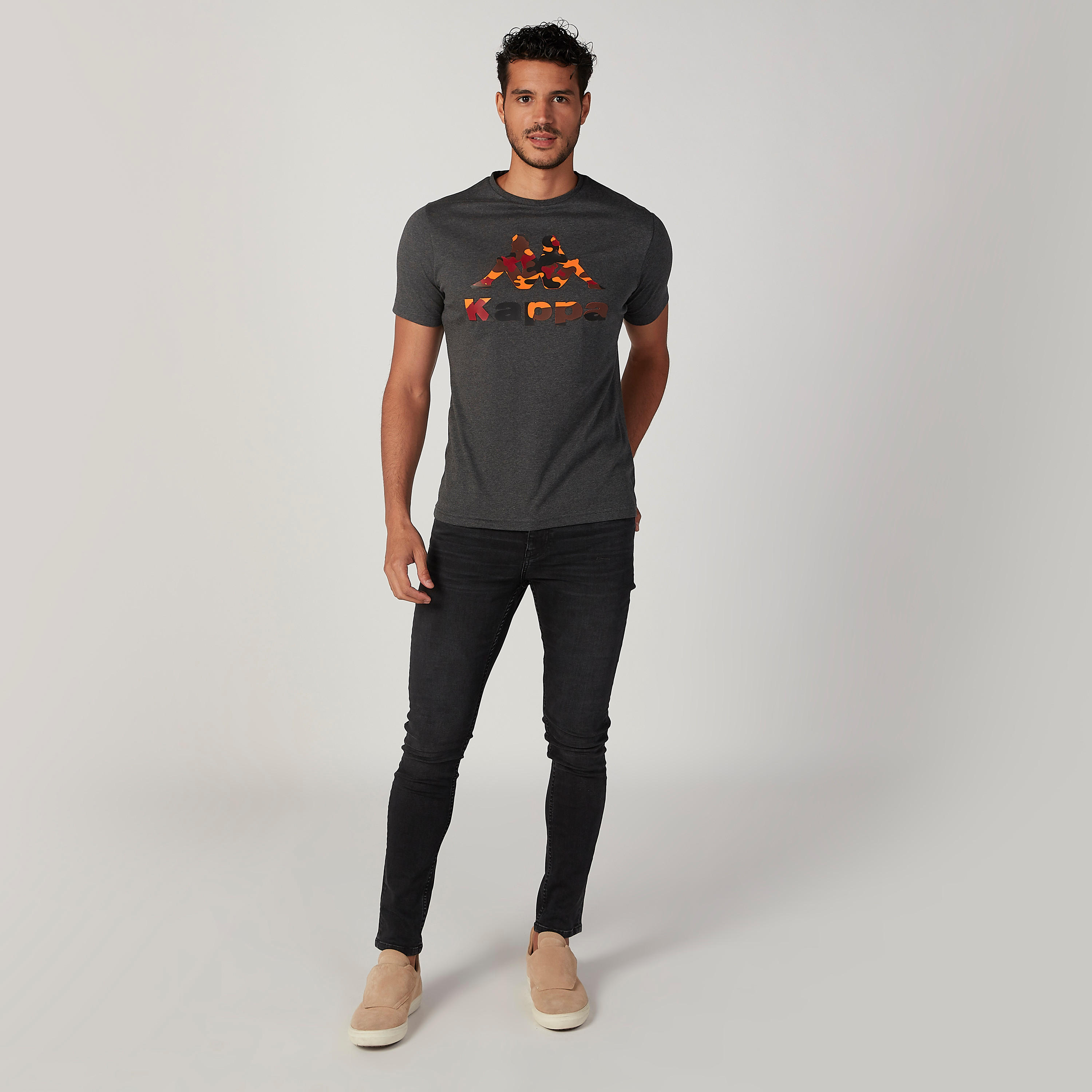 Kappa Printed T-shirt with Round Neck and Short Sleeves-men-clothing-tshirtsandpolos-tshirts-image-2