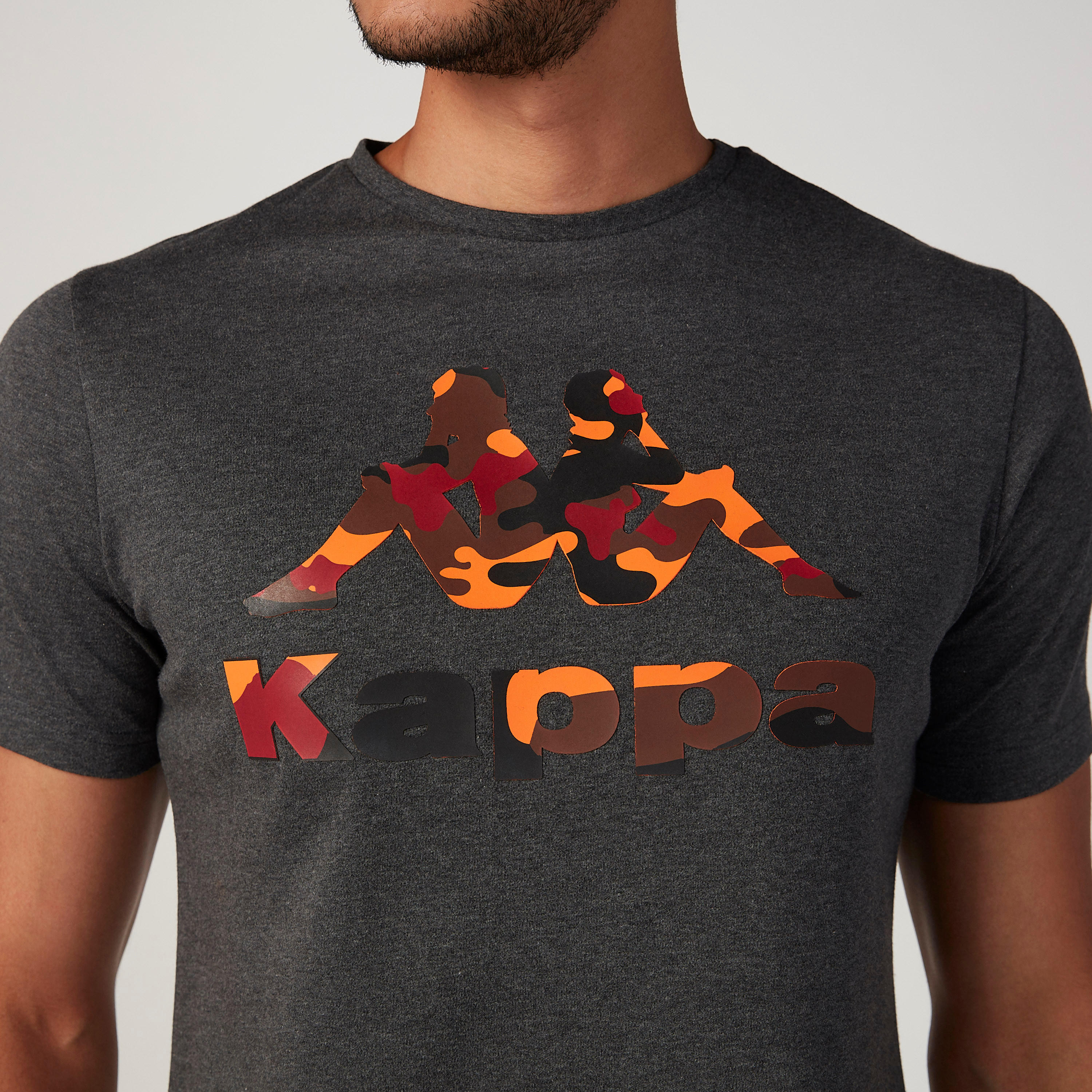 Kappa Printed T-shirt with Round Neck and Short Sleeves-men-clothing-tshirtsandpolos-tshirts-image-3