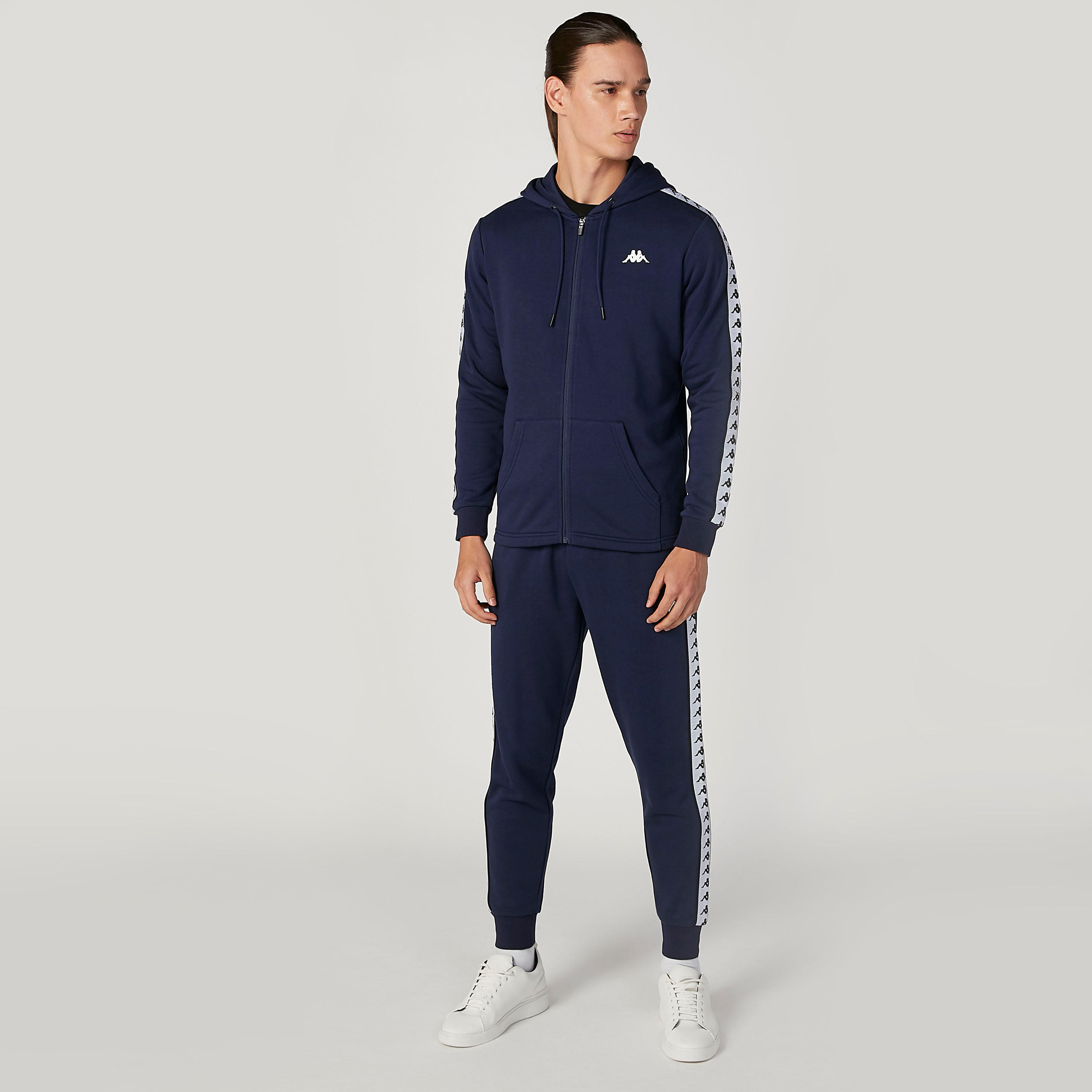 Kappa Printed Jacket with Full Length Jog Pants-men-clothing-sportswearandactivewear-tracksuits-image-1