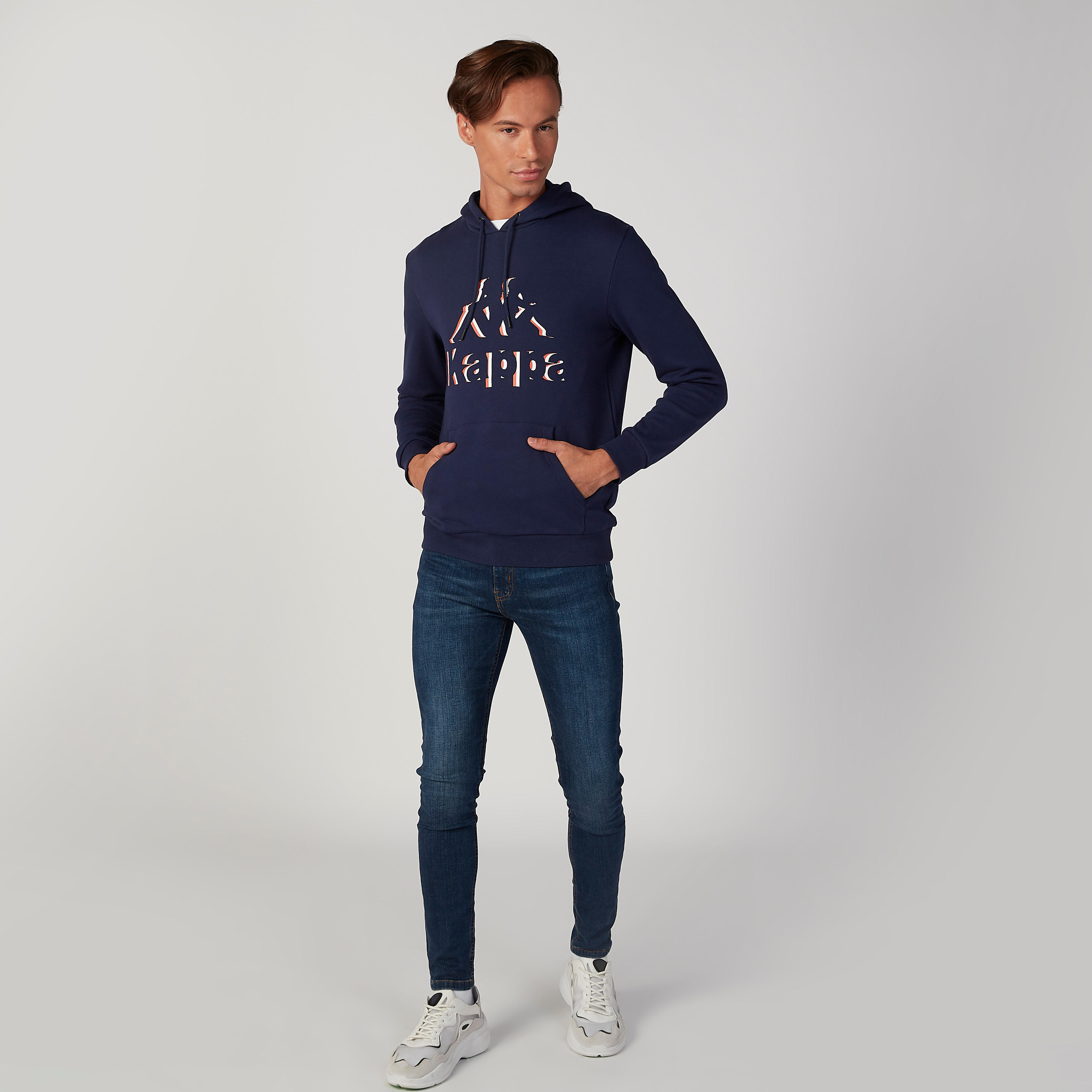 Kappa Printed Hooded Sweatshirt with Long Sleeves-men-winterwear-hoodiesandsweatshirts-image-2