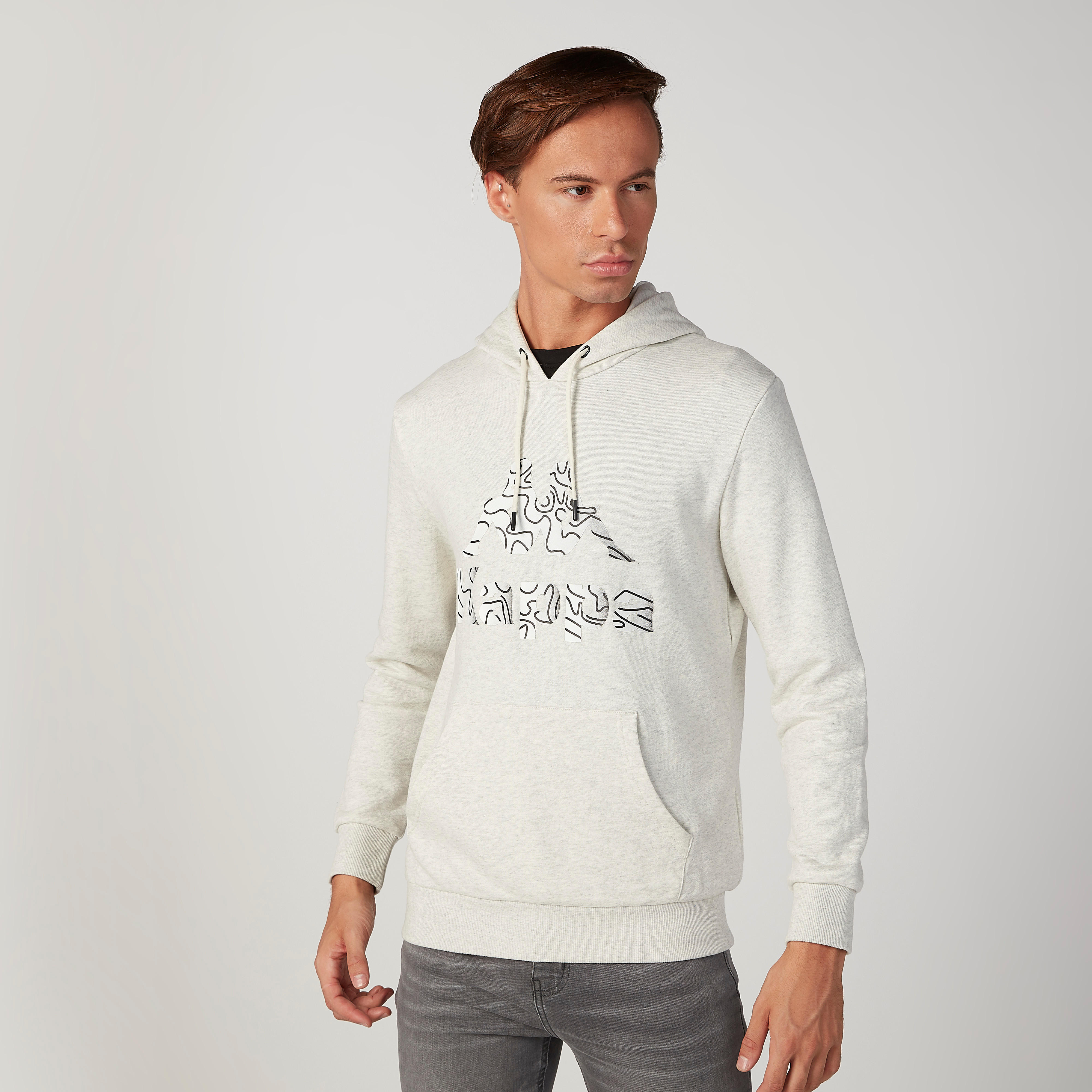 Kappa Printed Hooded Sweatshirt with Long Sleeves-men-winterwear-hoodiesandsweatshirts-image-1
