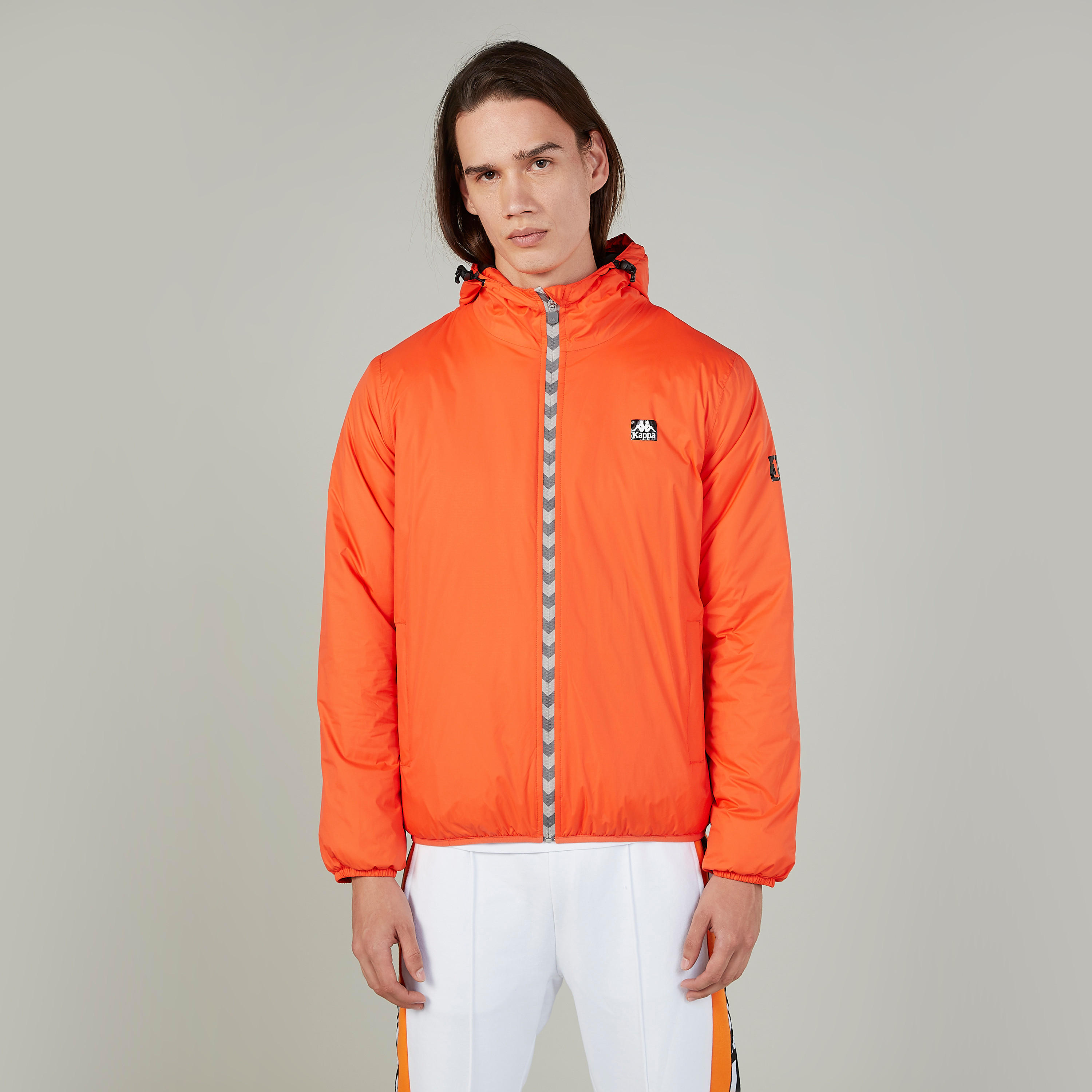 جاكيت بارز الملمس بقبّعة وأكمام طويلة من كابا-men-clothing-jacketsandblazers-jackets-image-1