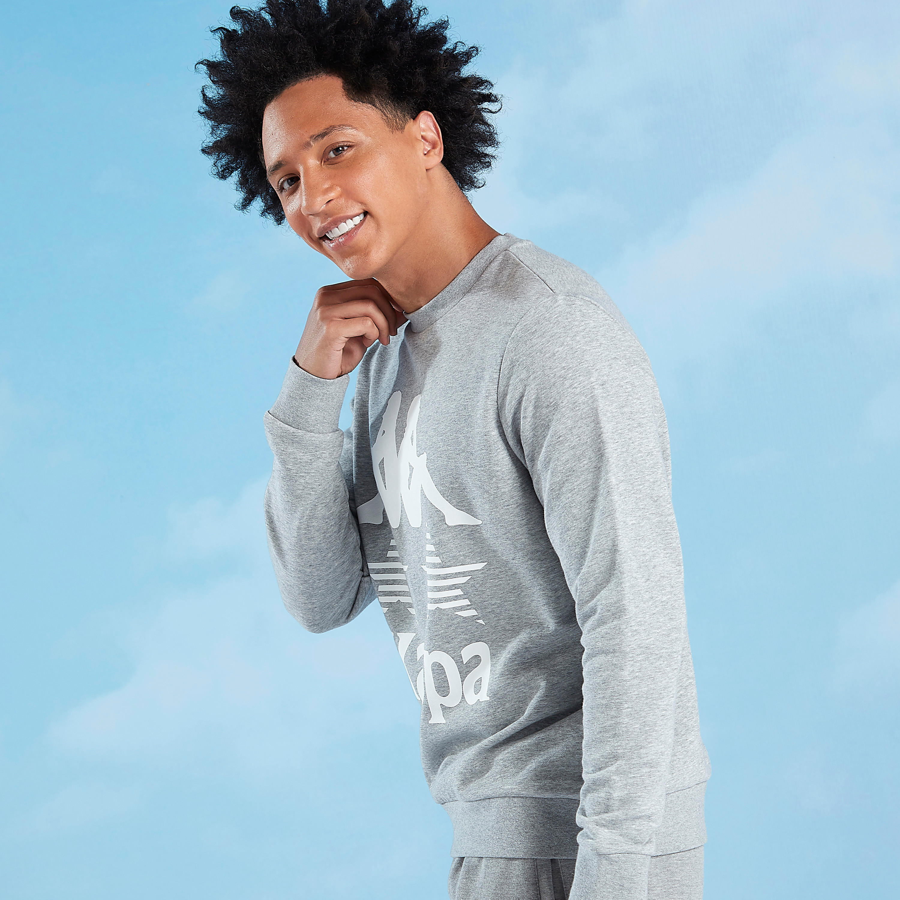 Kappa Printed Sweatshirt with Crew Neck and Long Sleeves-men-winterwear-hoodiesandsweatshirts-image-3