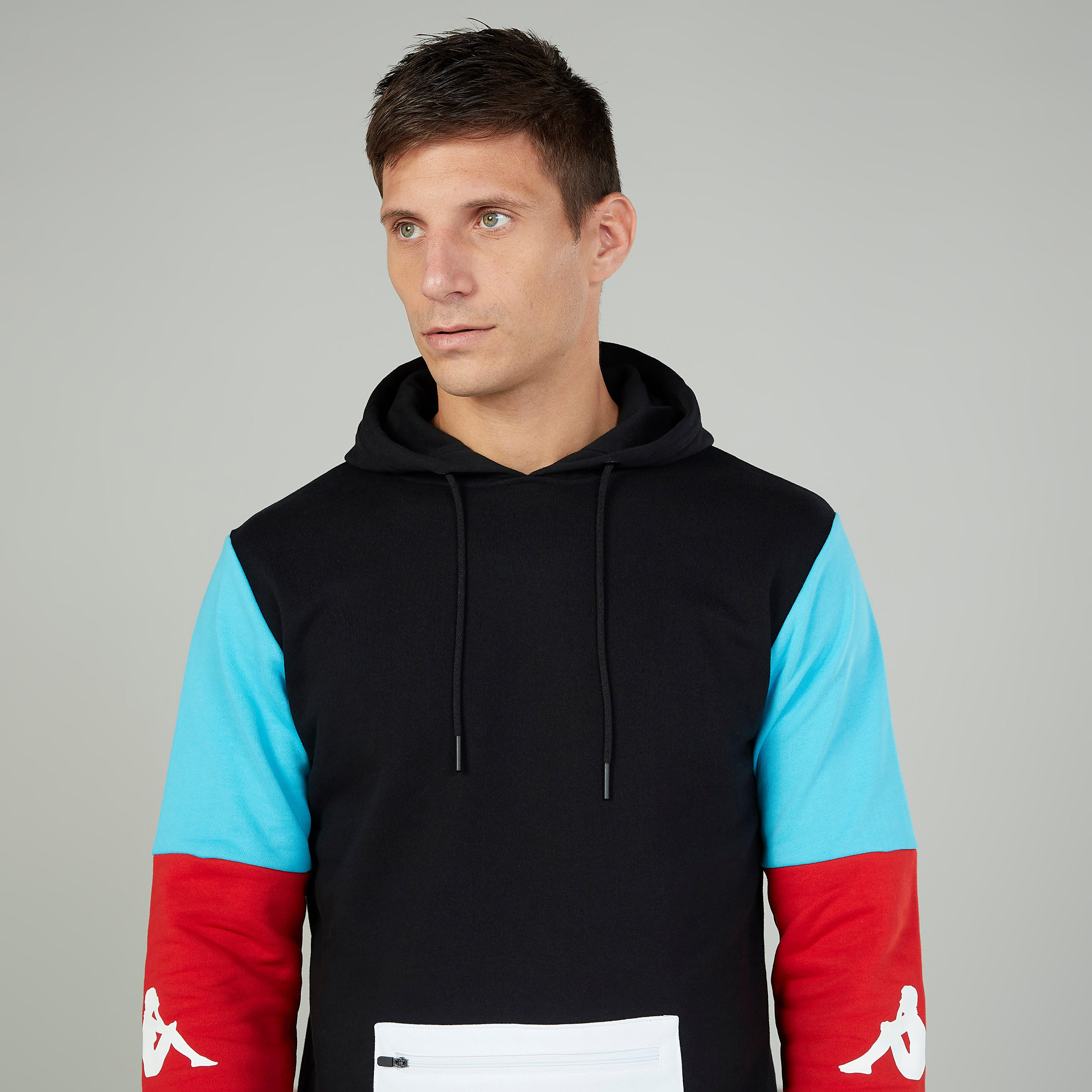 هودي بأكمام طويلة وطبعات نمط كتل الألوان من كابا-men-winterwear-hoodiesandsweatshirts-image-3
