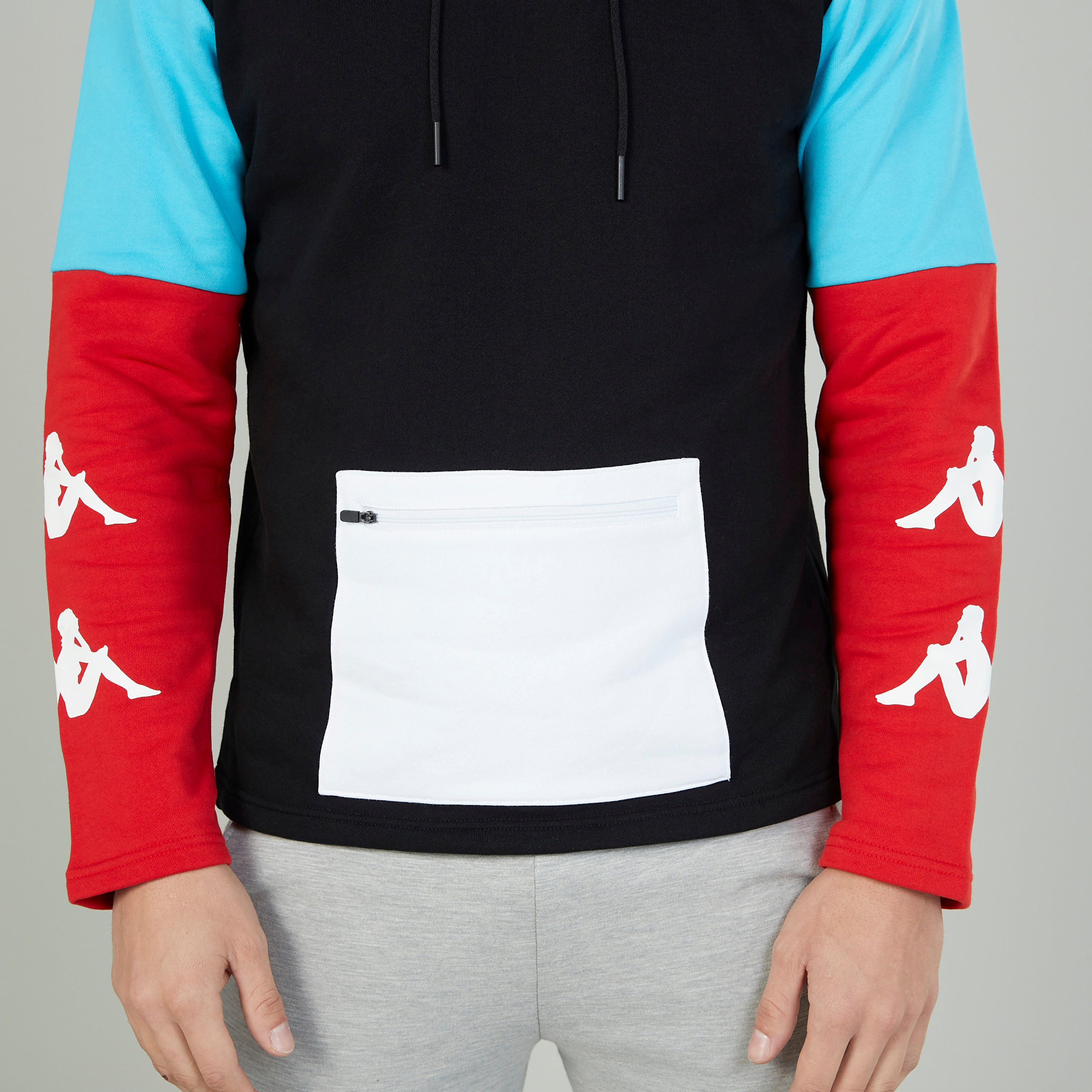 هودي بأكمام طويلة وطبعات نمط كتل الألوان من كابا-men-winterwear-hoodiesandsweatshirts-image-5