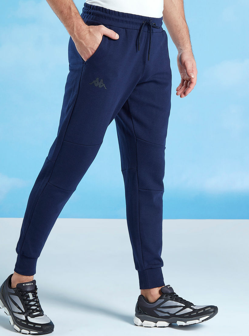 بنطلون رياضي سادة بسحّاب وجيوب من كابا-men-clothing-bottoms-joggers-image-1