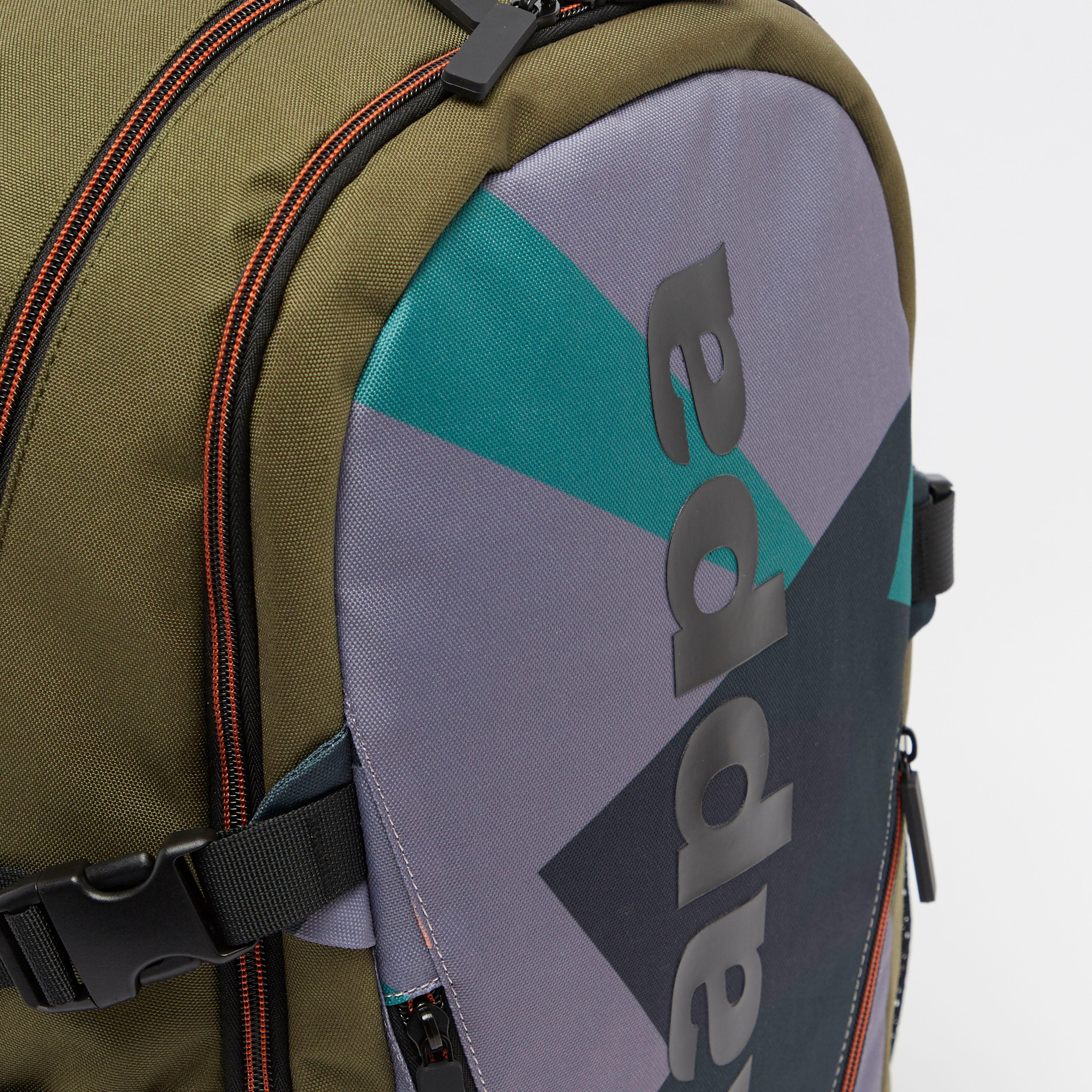 Kappa Printed Backpack with Adjustable Straps and Zip Closure-men-bags-image-2