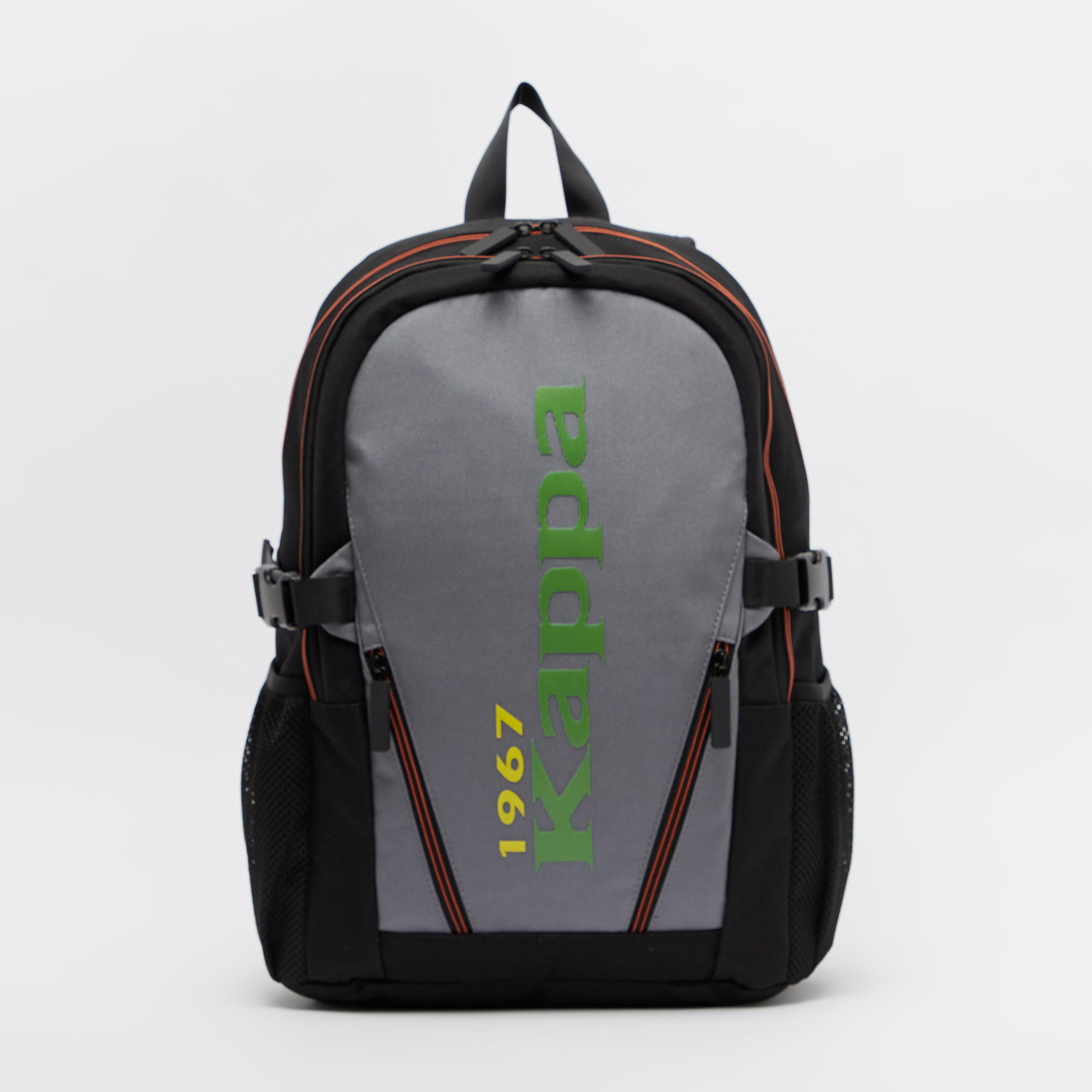 Kappa Printed Backpack with Adjustable Straps and Zip Closure-men-bags-image-1