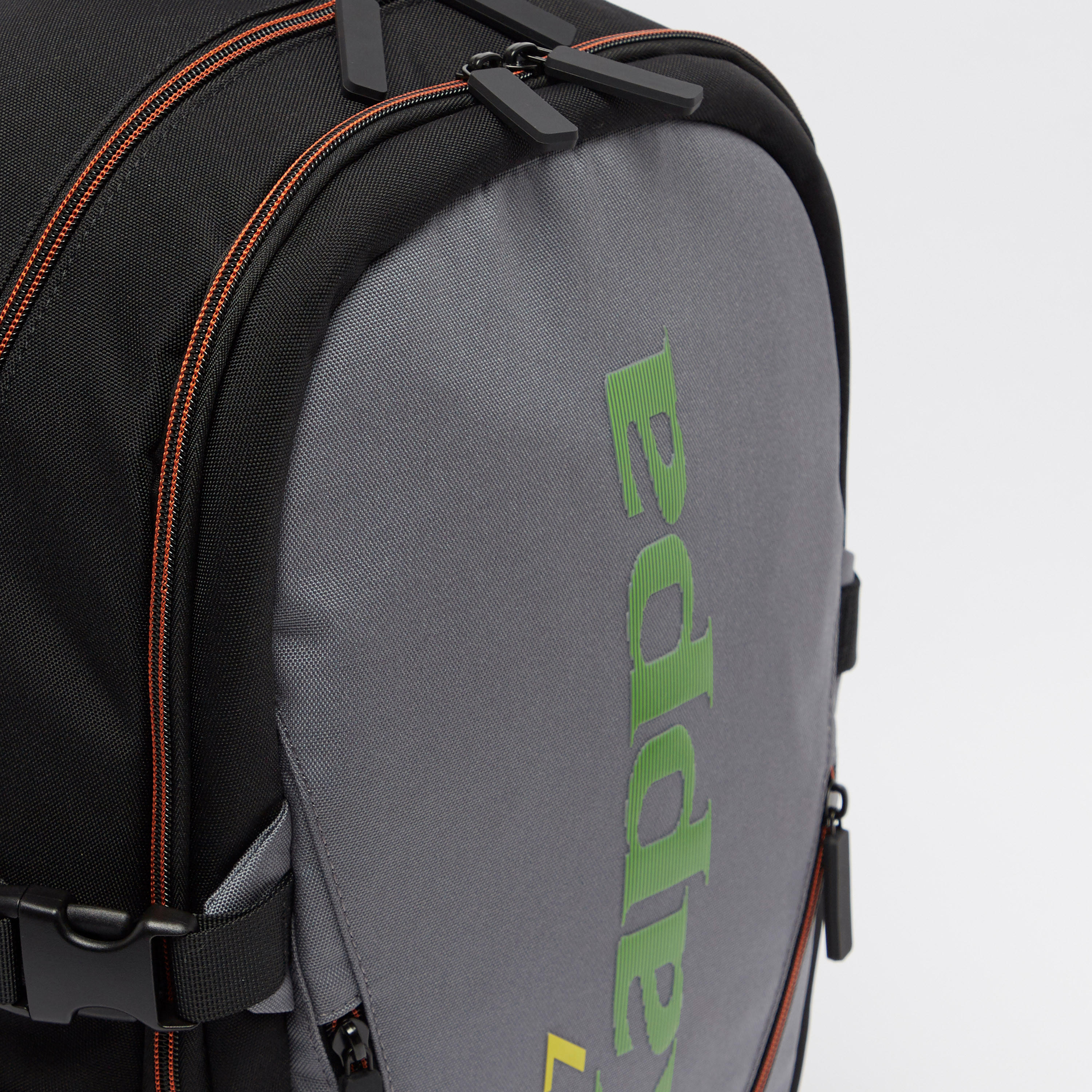 Kappa Printed Backpack with Adjustable Straps and Zip Closure-men-bags-image-3