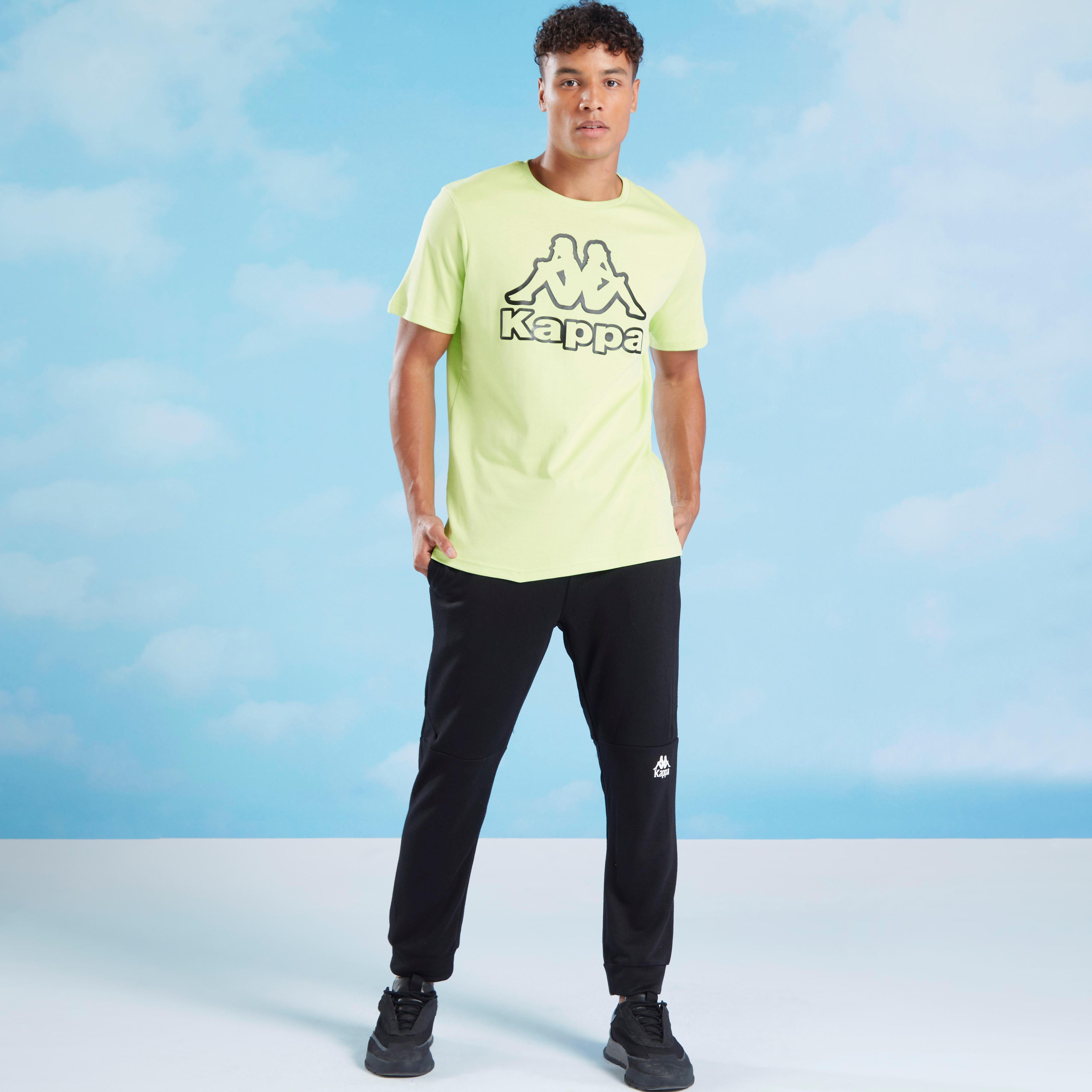 بنطلون رياضي سادة بجيوب وطبعات من كابا-men-clothing-sportswearandactivewear-bottoms-image-3