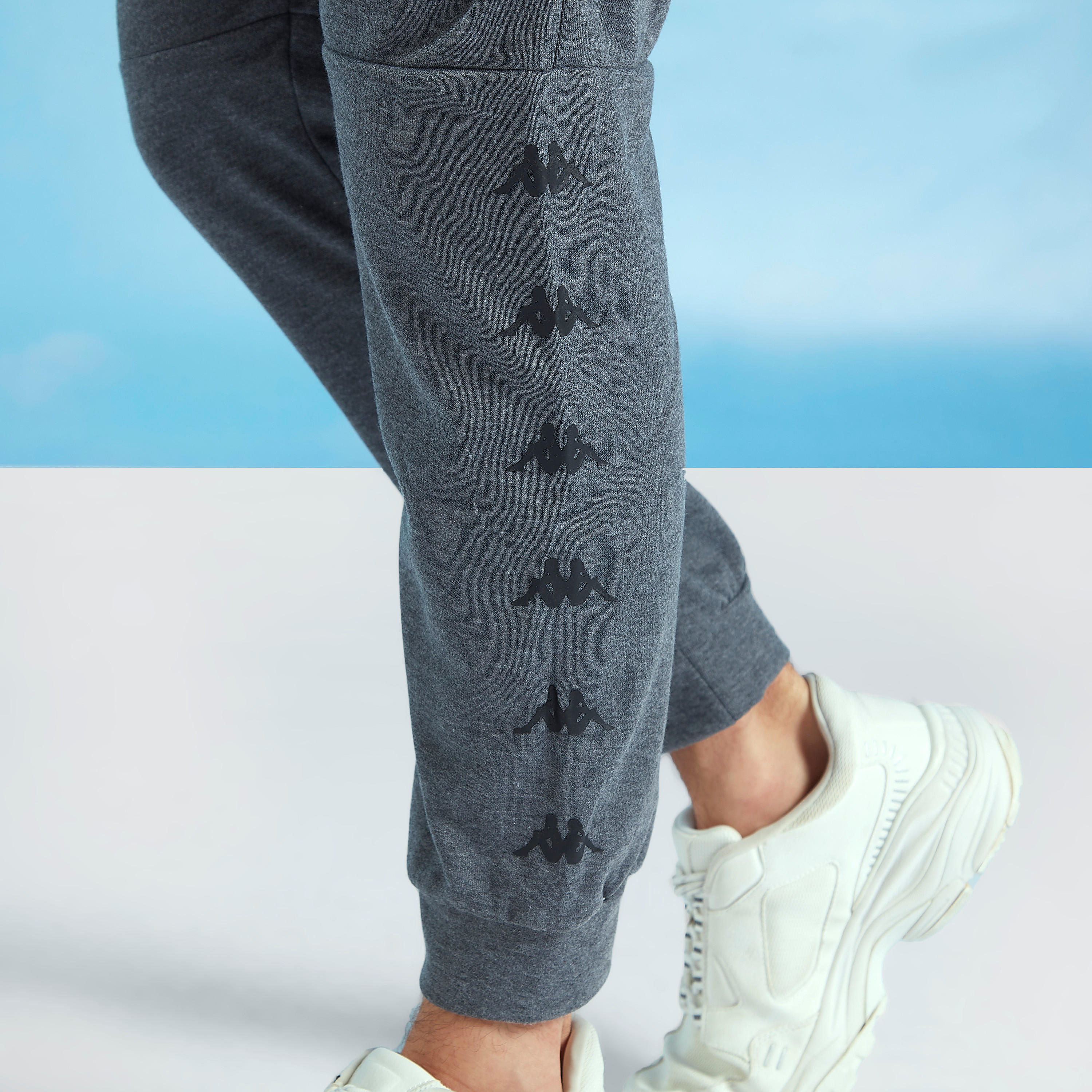 Kappa Full Lengh Solid Jog Pants with Pocket Detail and Drawstring-men-clothing-sportswearandactivewear-bottoms-image-3