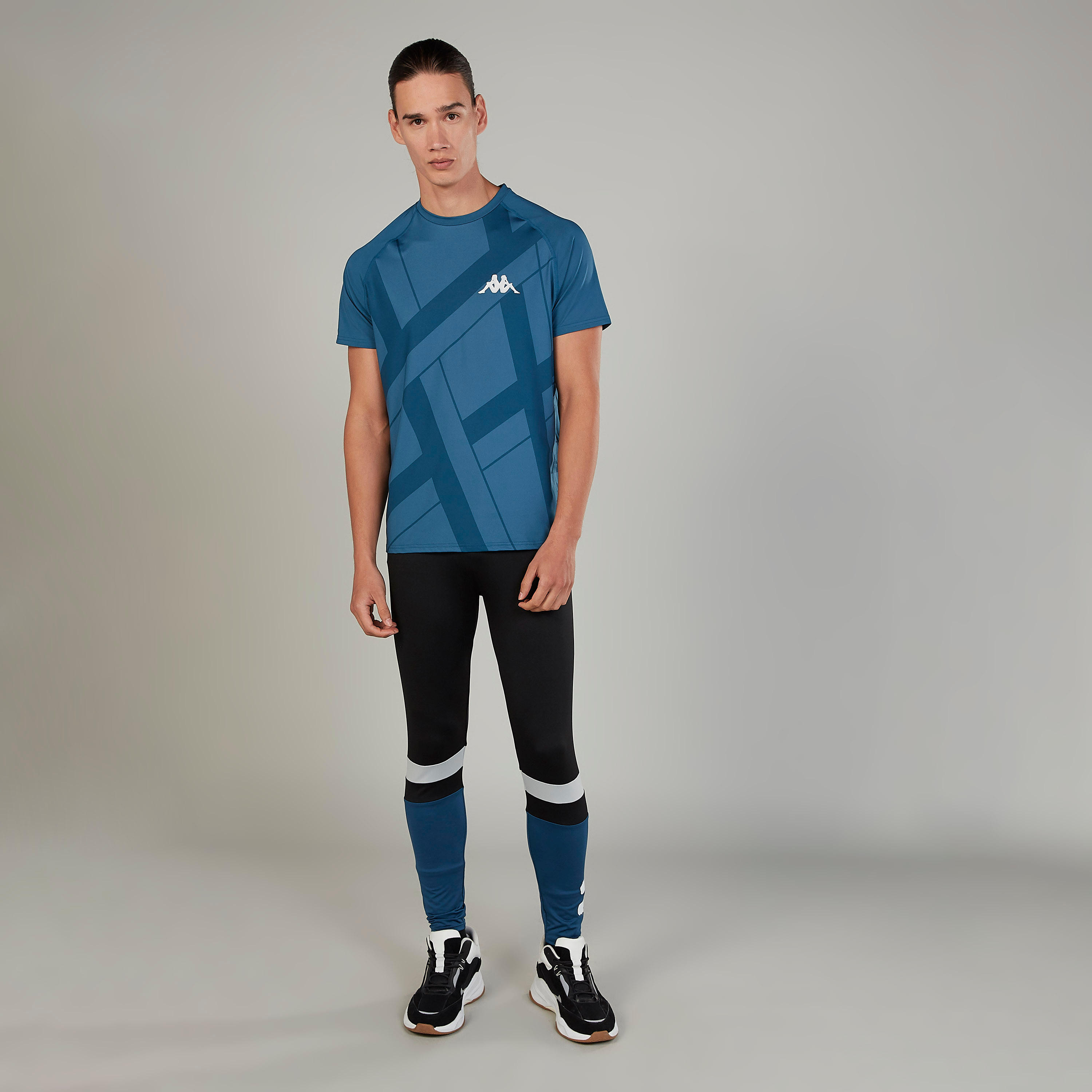 Kappa Printed T-shirt with Crew Neck and Raglan Sleeves-men-clothing-sportswearandactivewear-tshirtsandpolos-image-2