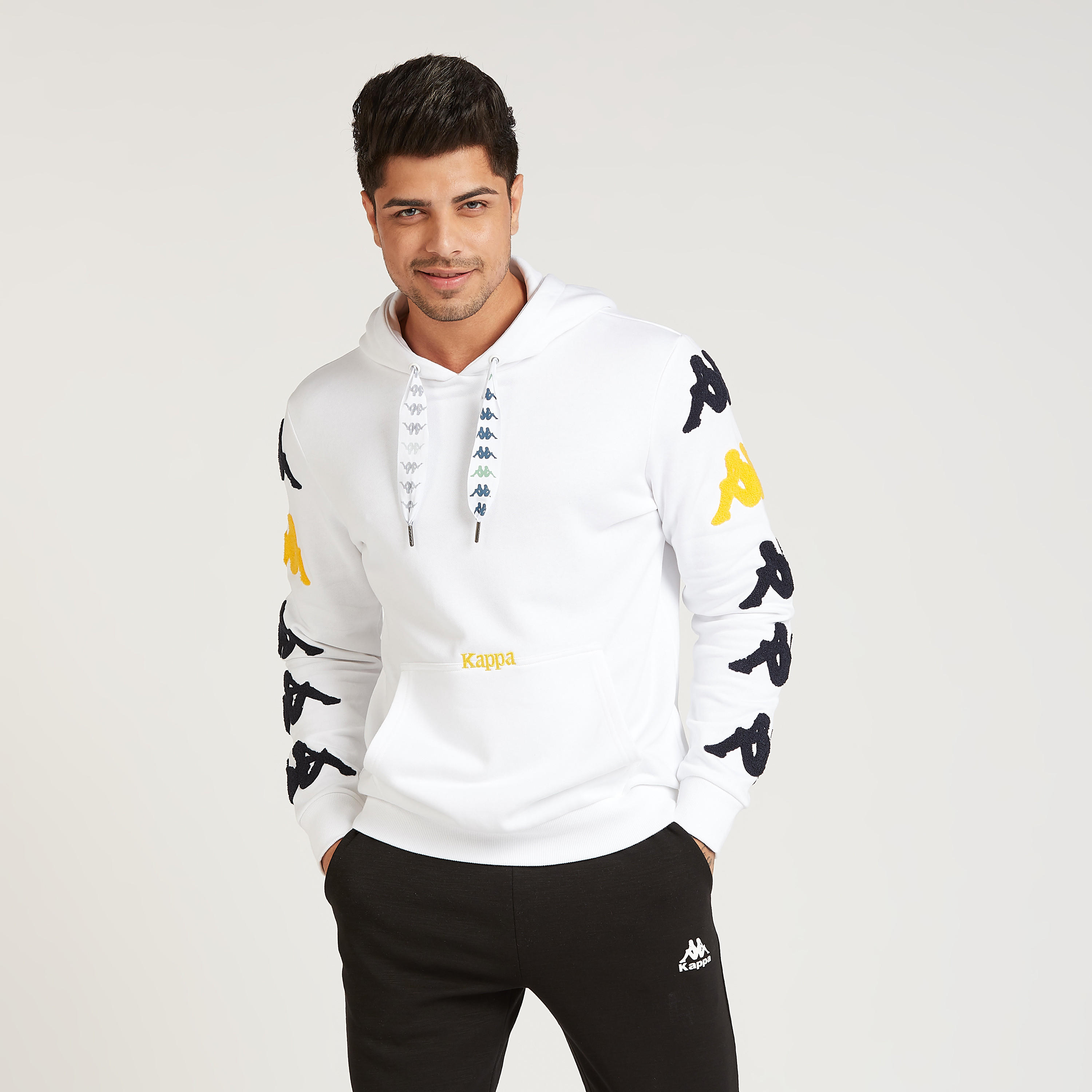 Kappa Printed Sweater with Long Sleeves and Hood-men-winterwear-hoodiesandsweatshirts-image-1
